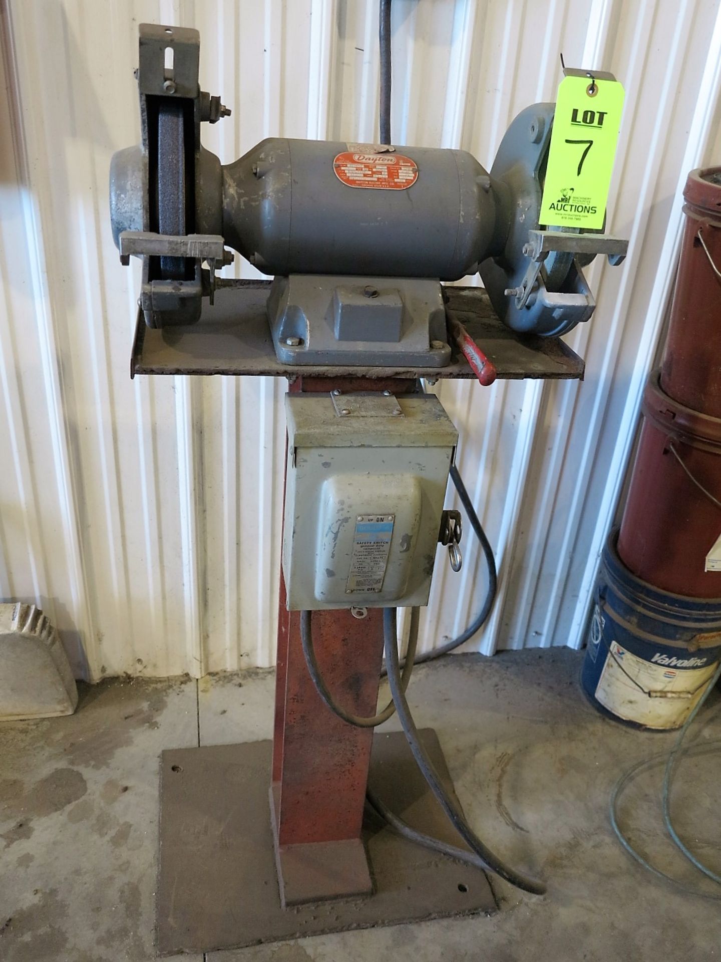 DAYTON DOUBLE END GRINDER W/ METAL STAND