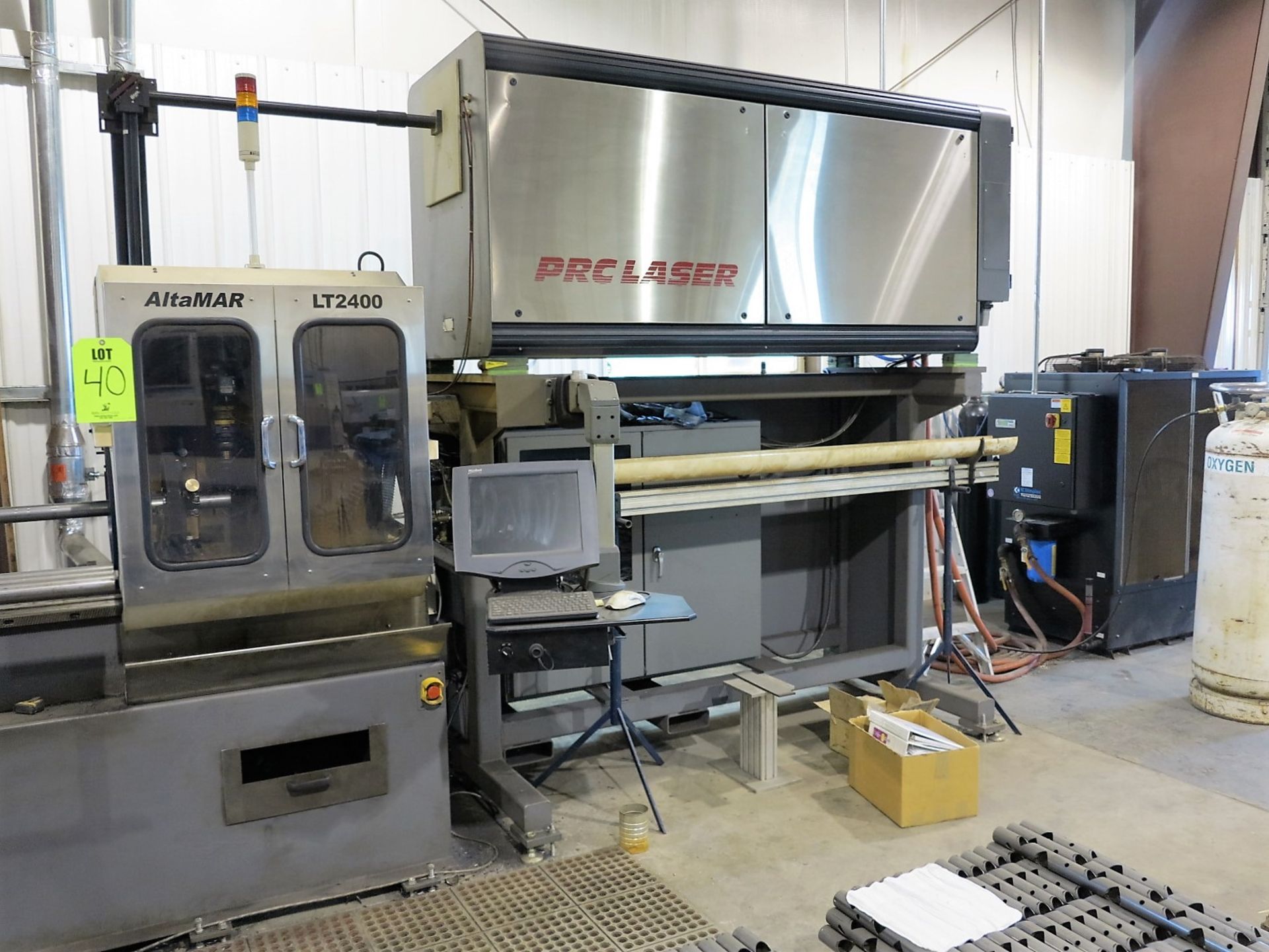 2010 ALTAMAR LT-2400 LASER TUBE CUTTING & MARKING SYSTEM, TUBE TYPE ROUND, RECTANGULAR, SQUARE, - Image 2 of 14