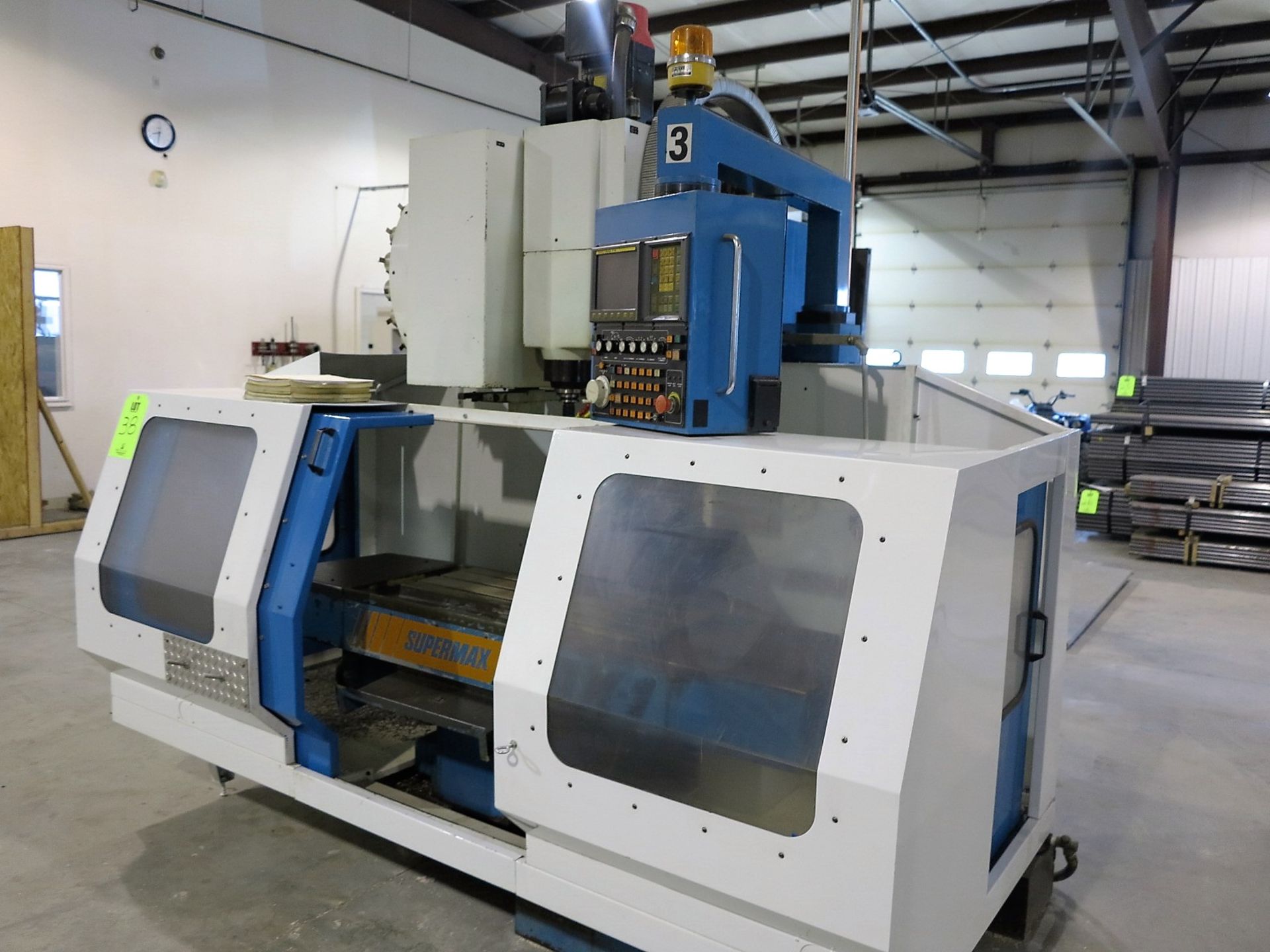 SUPERMAX MAX 1 VERTICAL MACHINING CENTER, MODEL YCM-VMV-60A, FANUC SERIES O-M CNC CONTROL, - Image 2 of 5