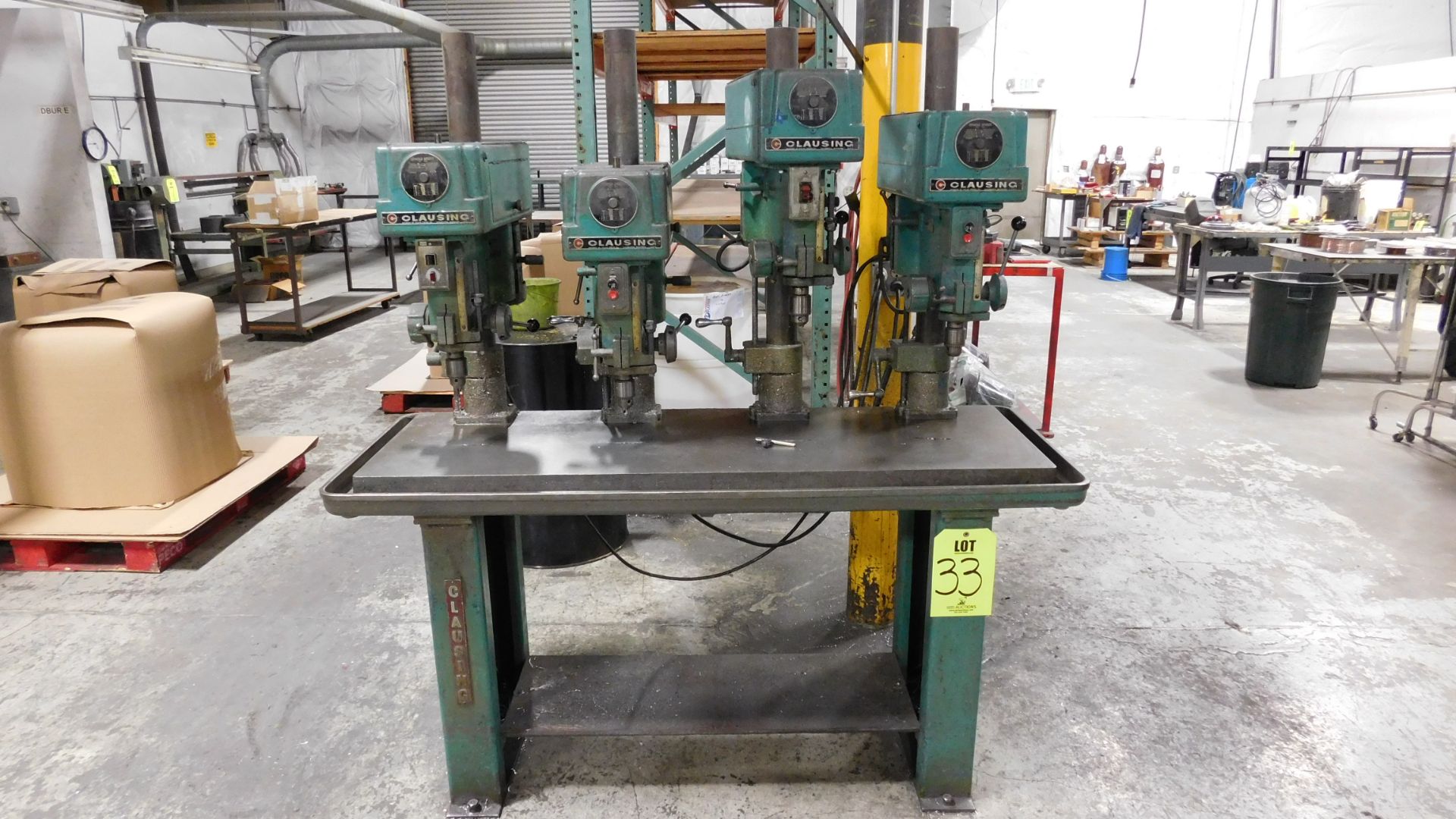CLAUSING SERIES 16SC, 15" FOUR SPINDLE DRILL PRESS