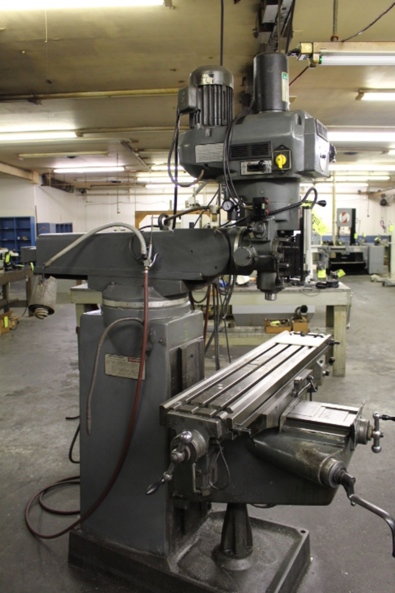 LAGUN VERTICAL MILL FTV-2, 3 AXIS FAGOR DRO, 10"X50" TABLE, POWER FEED, POWER DRAW BAR, COOLANT, S/N - Image 5 of 6