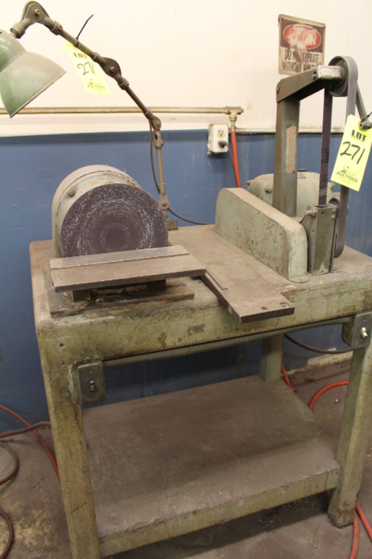 BAND SANDER & 9" HORIZONTAL GRINDER - Image 2 of 2