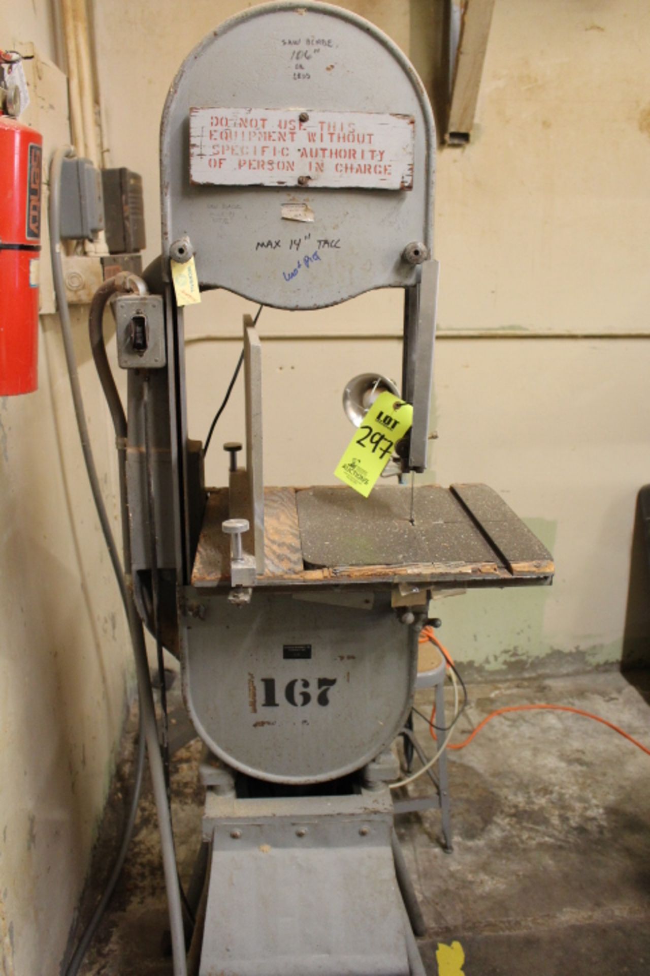 14" WOOD BAND SAW VERTICAL