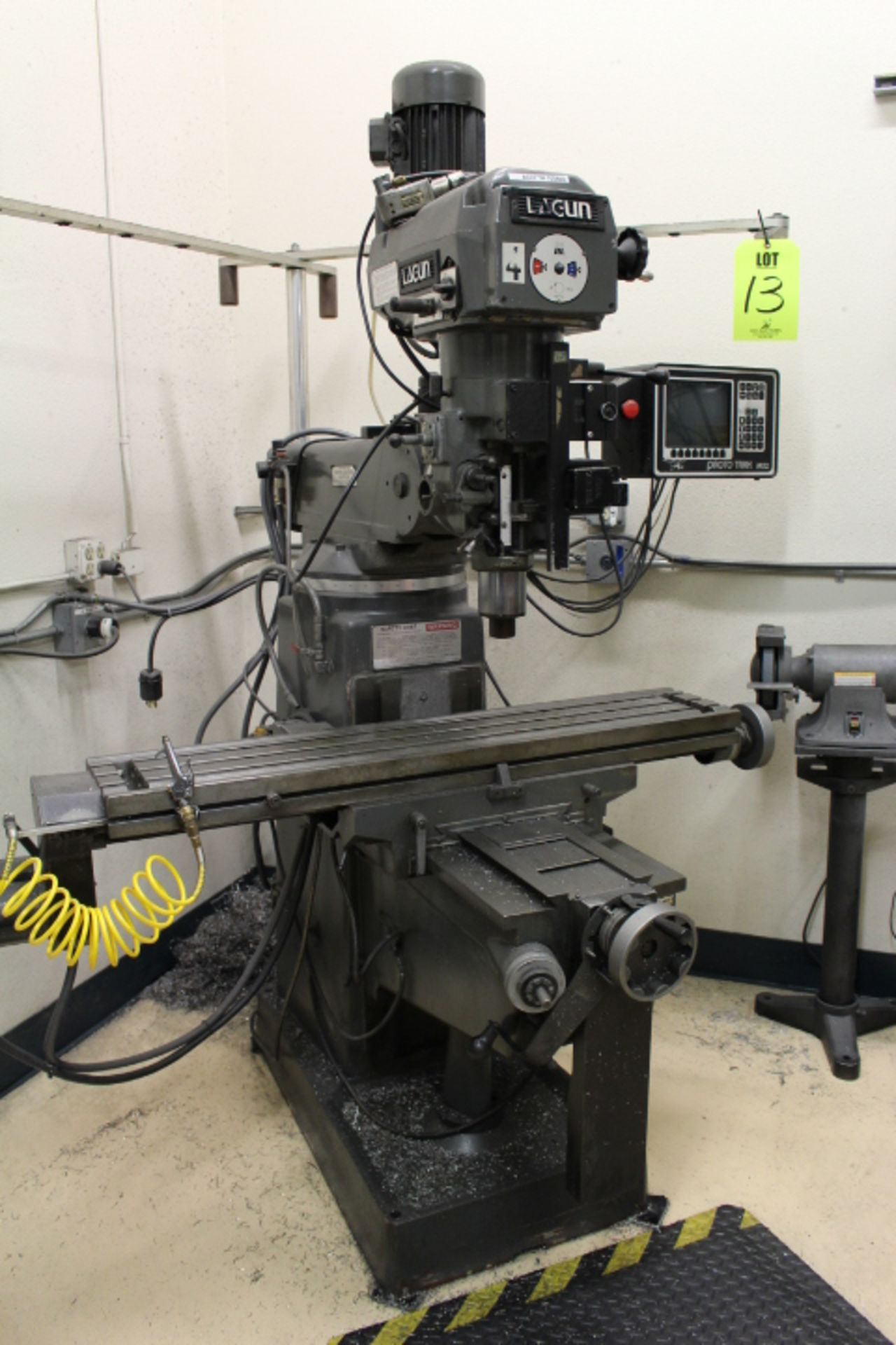 LAGUN CNC VERTICAL MILLING MACHINE, MODEL FTV-2, PROTO TRAK MX2 CONTROL, POWER DRAW BAR, COOLANT - Image 3 of 6