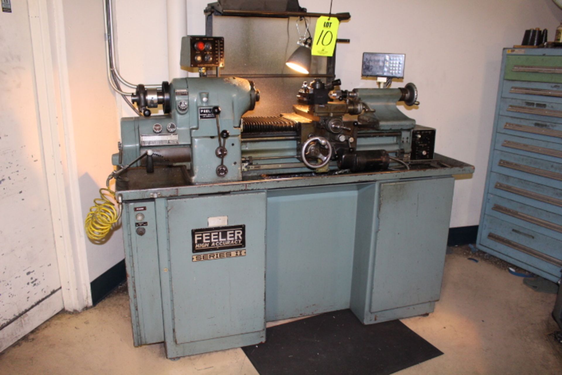 FEELER SERIES II PRECISION LATHE, 11” X 24” HIGH ACCURACY LATHE, SPINDLE SPEEDS UP TO 2,955-RPM,