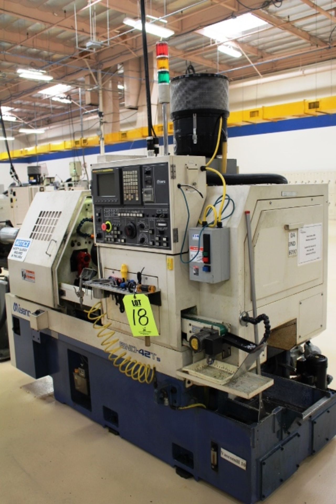 MIYANO BND-42T5 CNC TURNING CENTER, FANUC SERIES 21i-TB CONTROL, 5,000 RPM MAX SPINDLE SPEED, 12MM- - Image 2 of 21