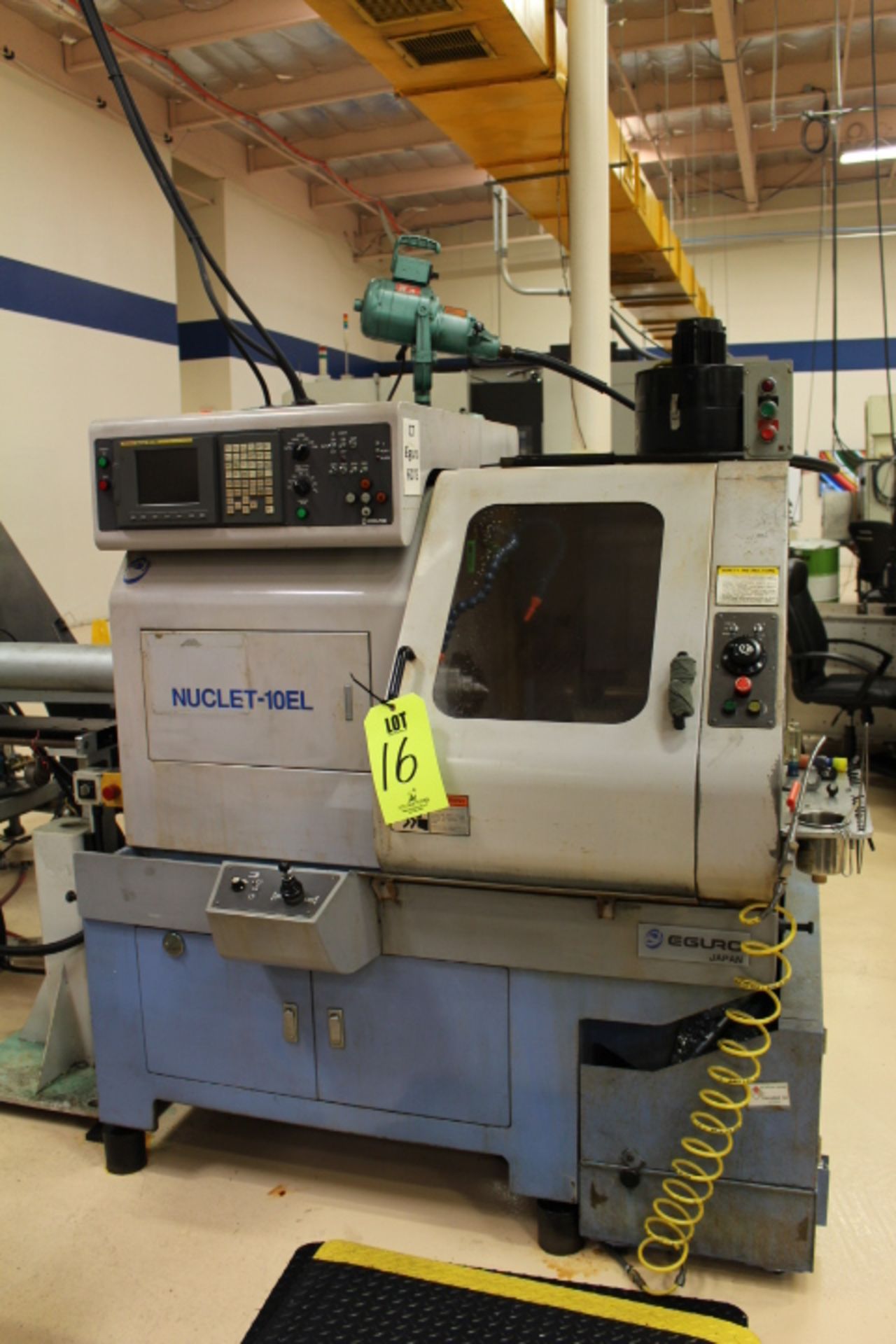 EGURO NUCLET 10-EL CNC GANG TYPE TURNING CENTER, FANUC SERIES 21i-TB CONTROL, MIST COLLECTOR, - Bild 2 aus 16