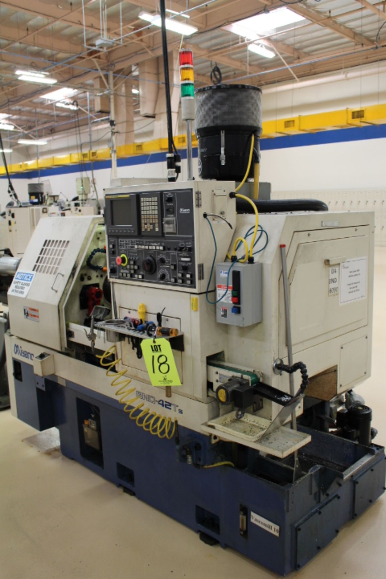 MIYANO BND-42T5 CNC TURNING CENTER, FANUC SERIES 21i-TB CONTROL, 5,000 RPM MAX SPINDLE SPEED, 12MM-