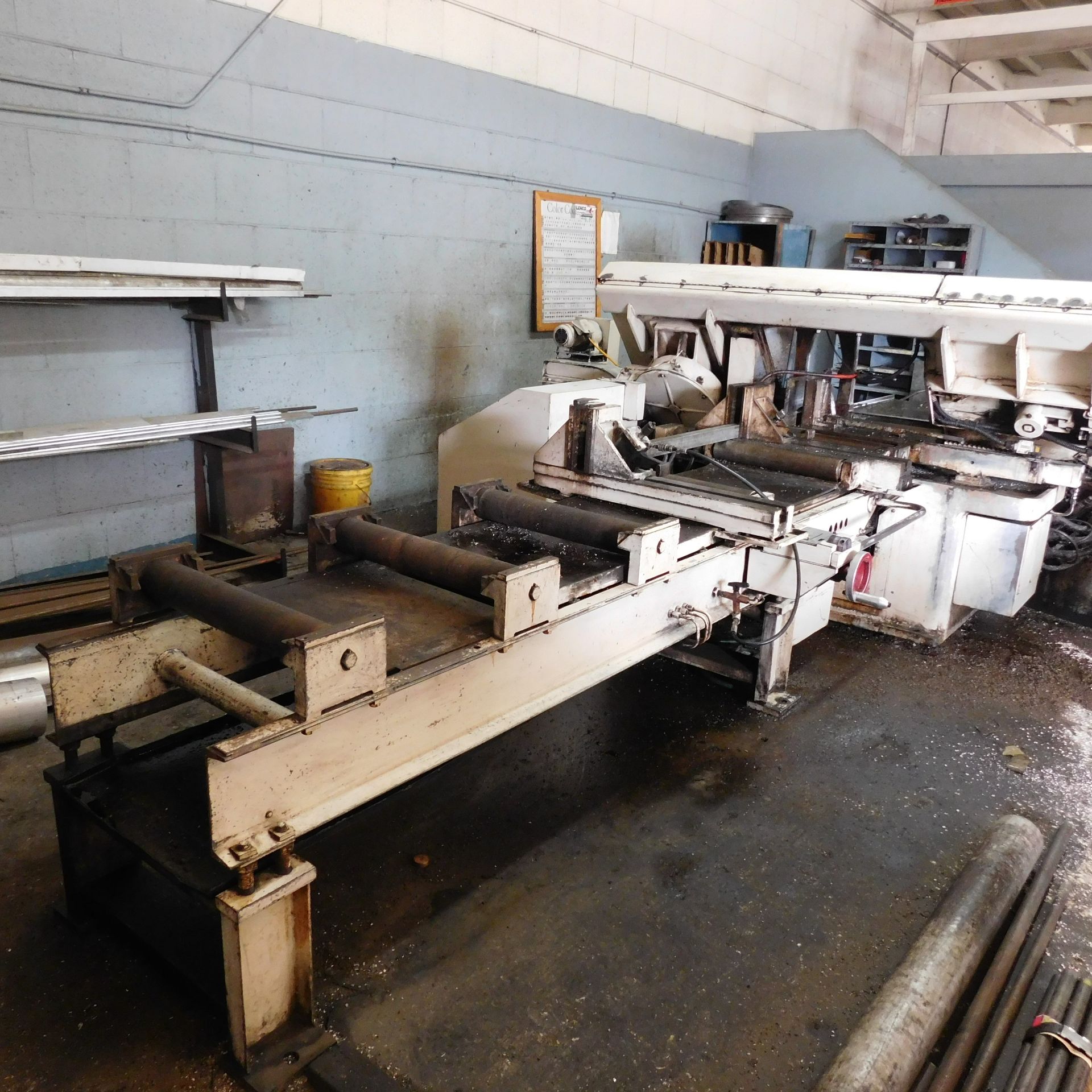 MARVEL SERIES 15A CNC HORIZONTAL BANDSAW, CAPACITY: 20" X 16", MARVEL PLC CNC CONTROL, 10' SHUTTLE - Image 6 of 12