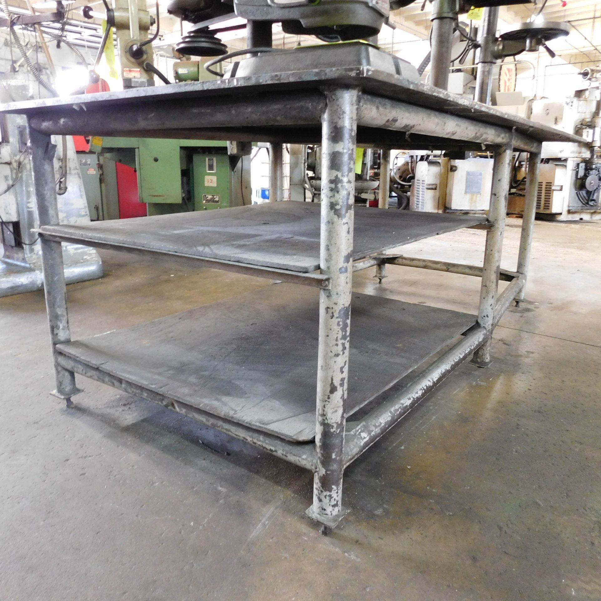 WELDING TABLE, 8' X 4' X 36", 5/8" THICK TOP - Image 4 of 4