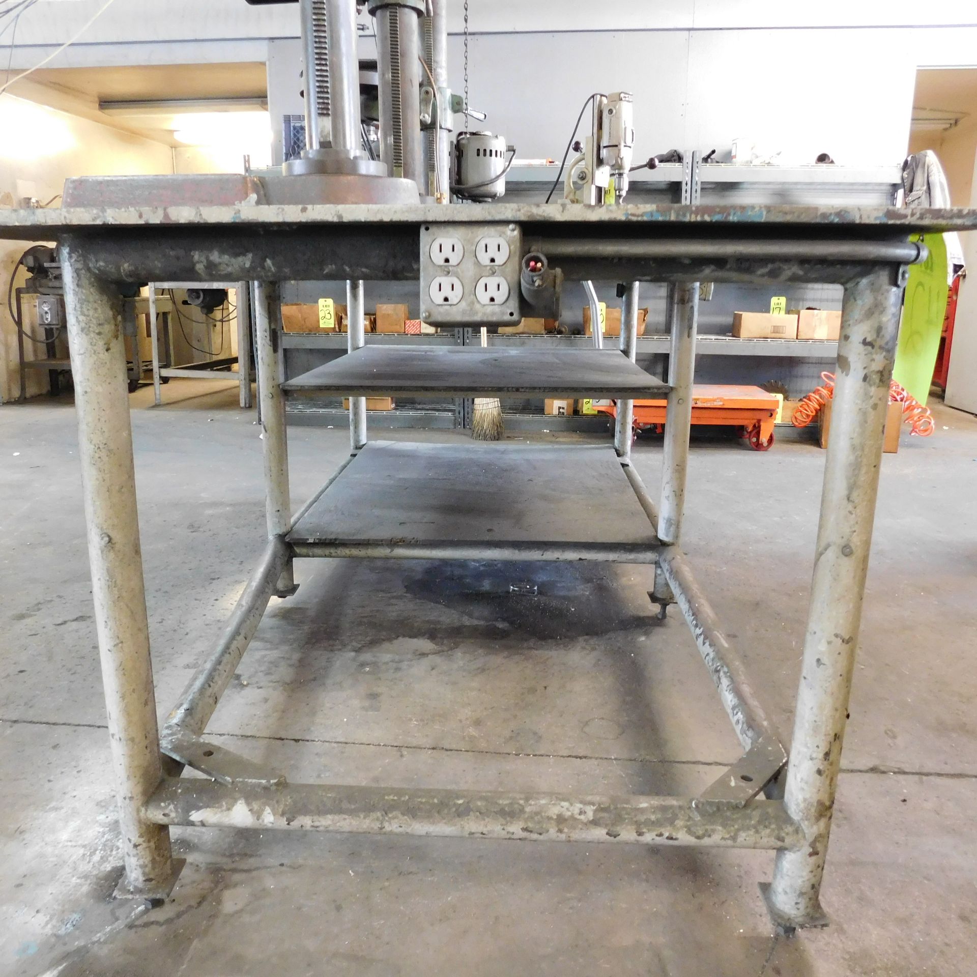 WELDING TABLE, 8' X 4' X 36", 5/8" THICK TOP - Image 2 of 4