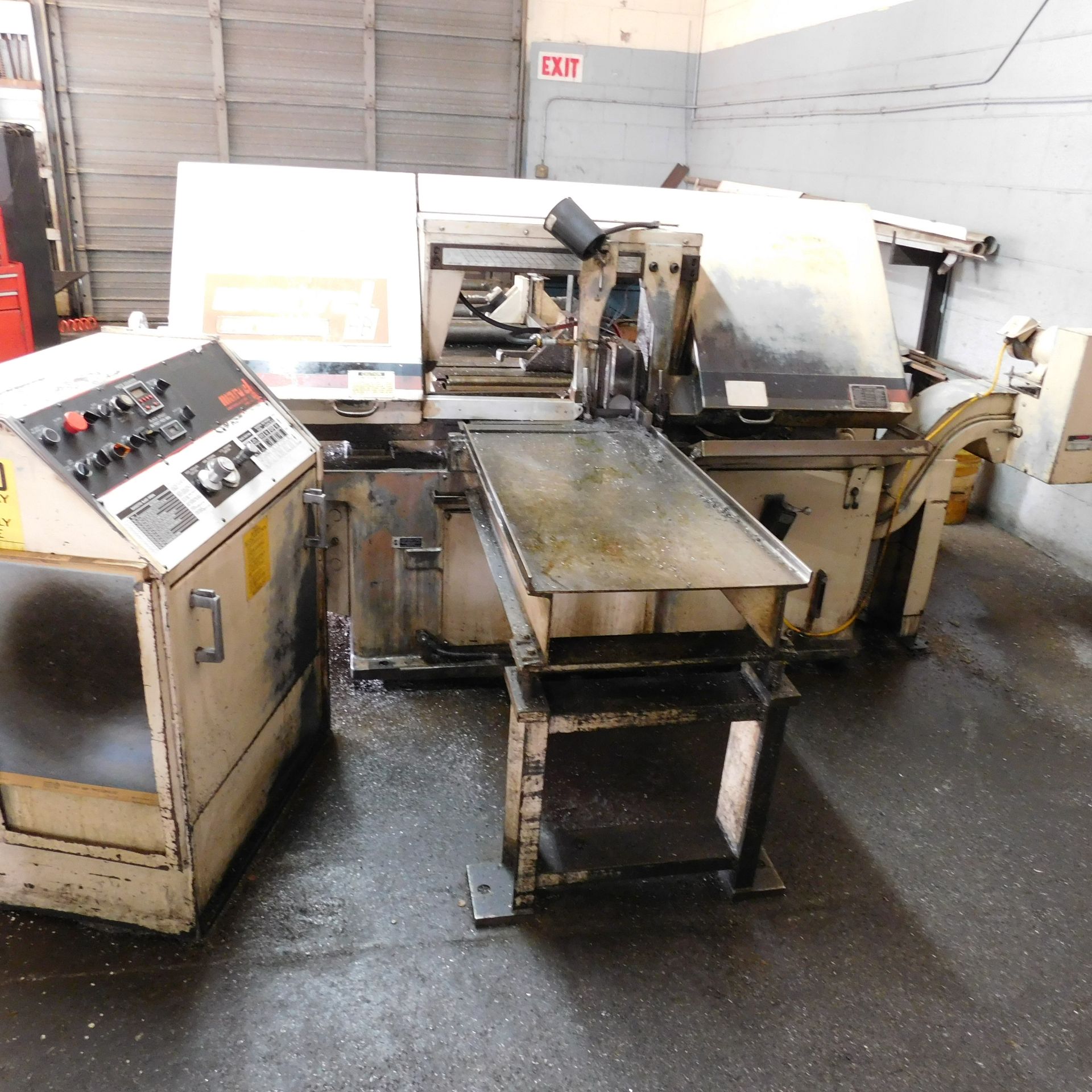 MARVEL SERIES 15A CNC HORIZONTAL BANDSAW, CAPACITY: 20" X 16", MARVEL PLC CNC CONTROL, 10' SHUTTLE