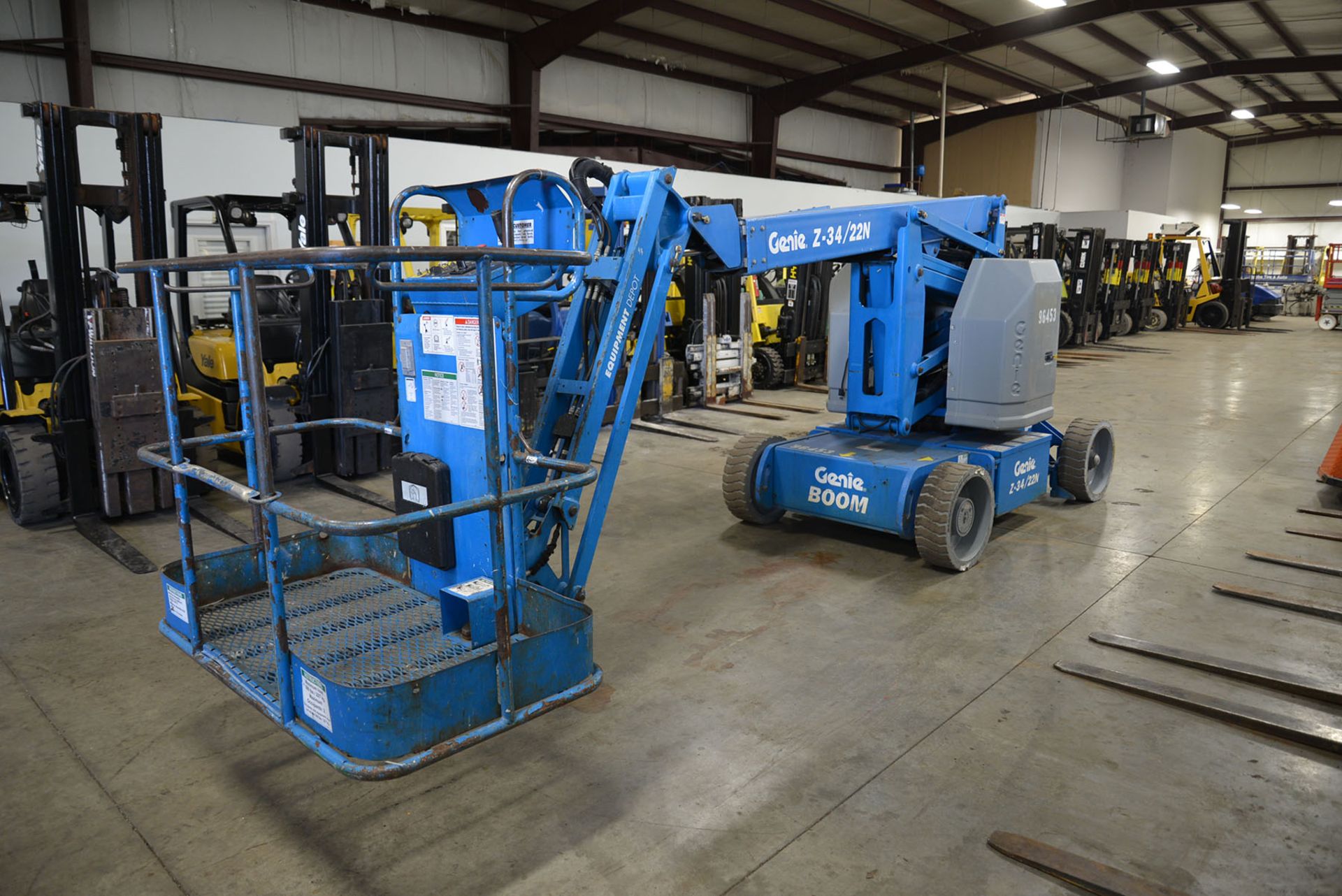 2007 GENIE 34' ARTICULATING BOOM LIFT, MODEL: Z34/22N, SN: Z34N-07D7040, ELECTRIC, 34' PLATFORM - Image 10 of 14