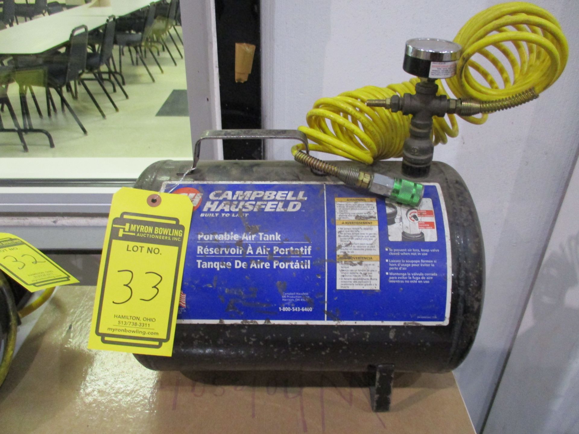 CAMPBELL HAUSFELD PORTABLE AIR TANK