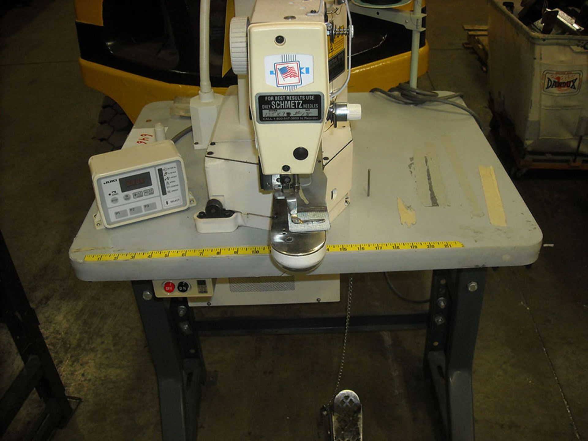 JUKI LK-1900HS INDUSTRIAL SEWING MACHINE WITH 2-THREAD WITH TACKER, S/N LK013J38541 - Image 2 of 2