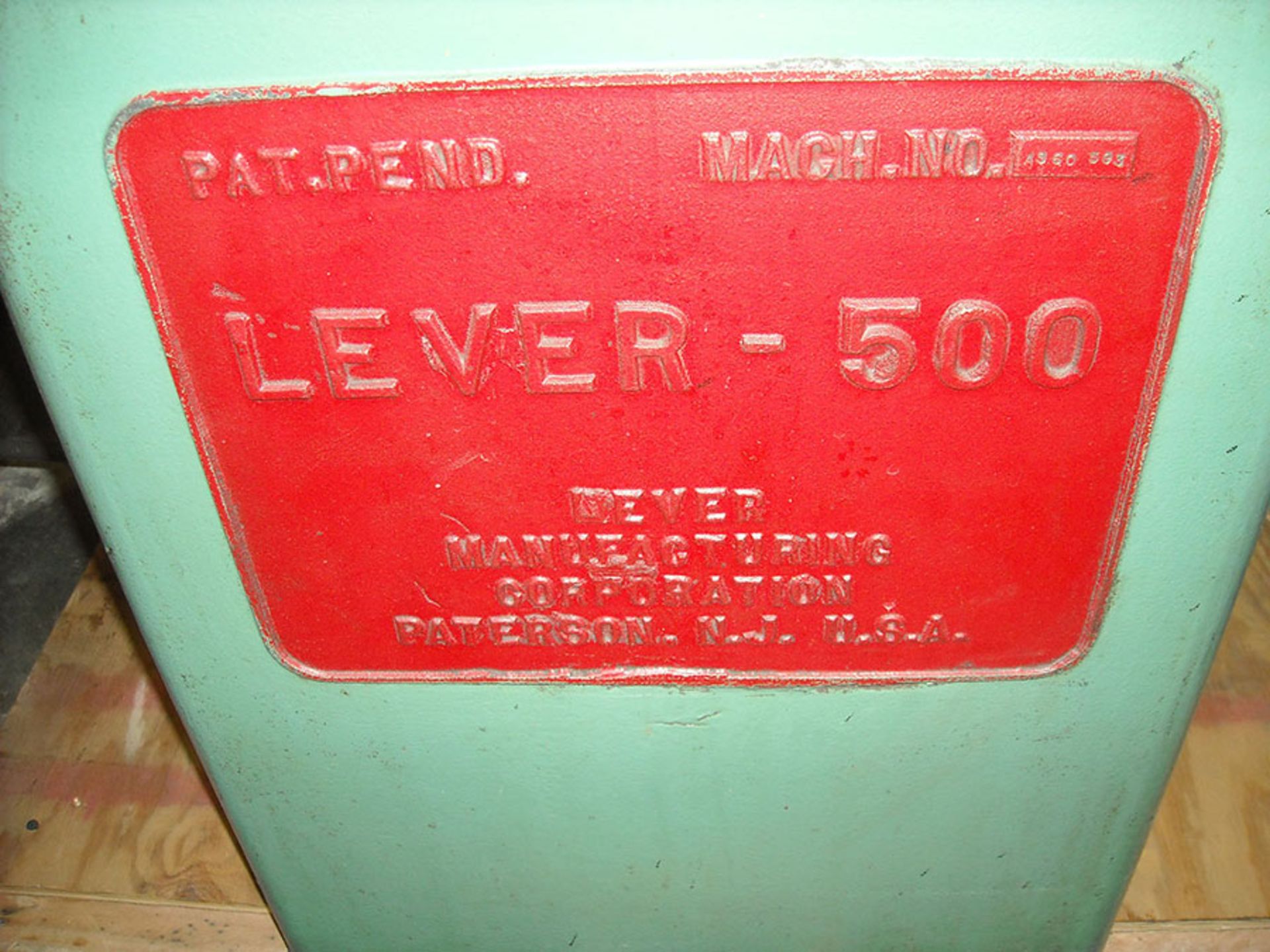 LEVER 500 AUTOMATIC ROLL SLITTER, MACH NO-880-88 - Image 5 of 6