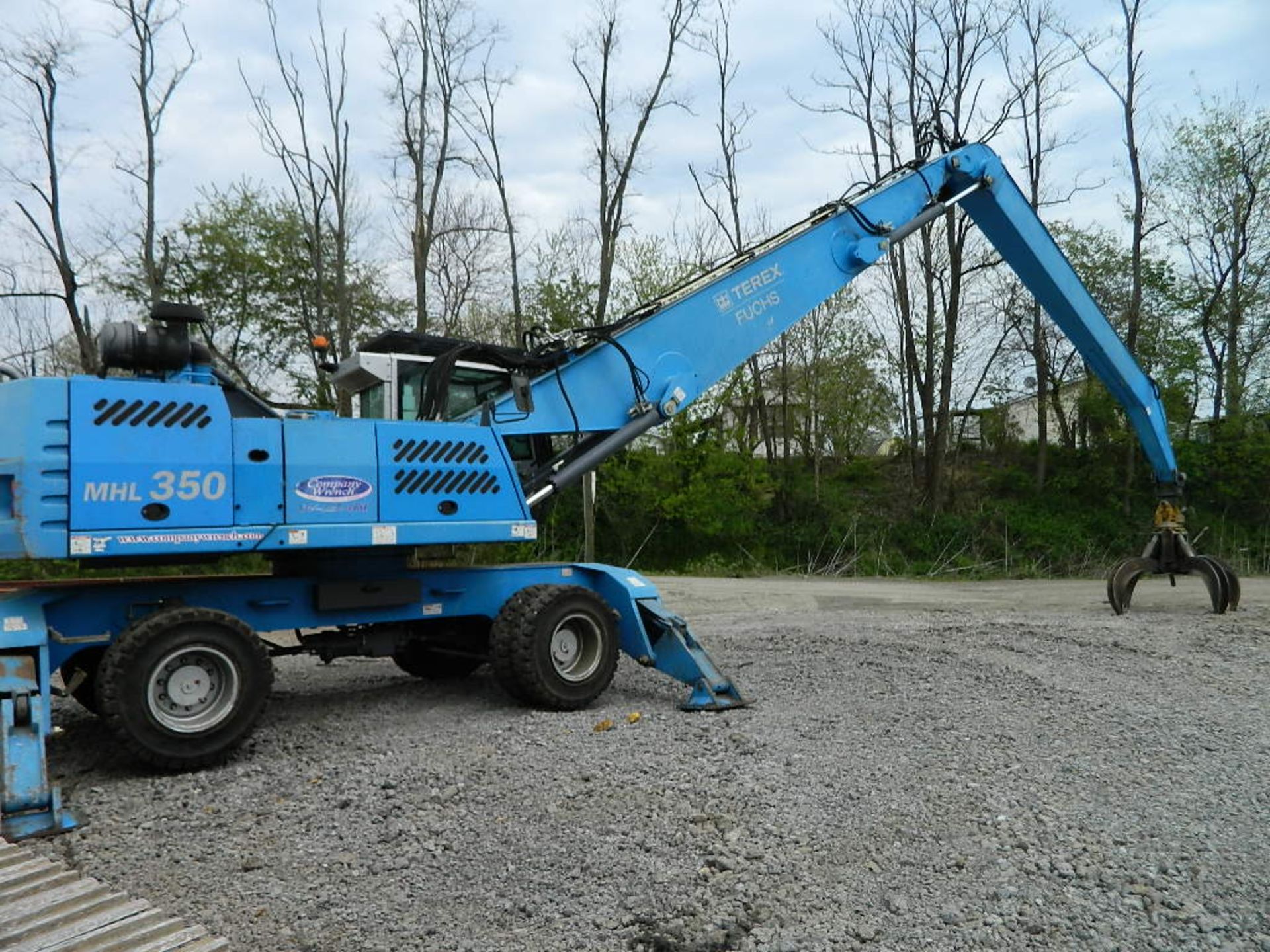 2010 TEREX FUCHS MHL 350 WHEEL EXCAVATOR, S/N 50210/1806, DEUTZ DIESEL, 20' STICK, 45' REACH, - Image 4 of 4