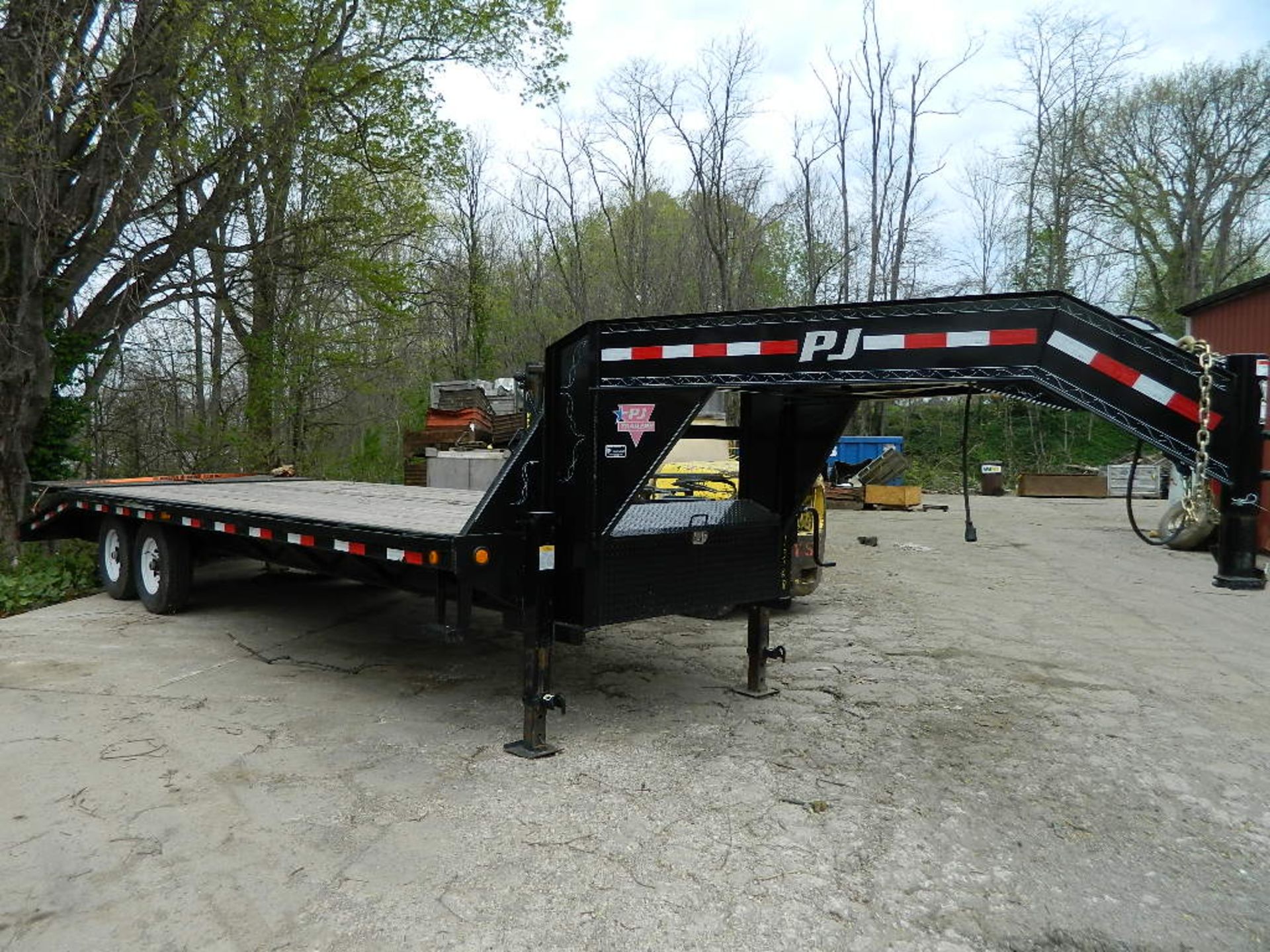 2014 PJ GOOSENECK TRAILER, VIN# 4P5FS2524E3004803, 19' BED, 6' WREN TAIL, RAMPS - Image 2 of 2