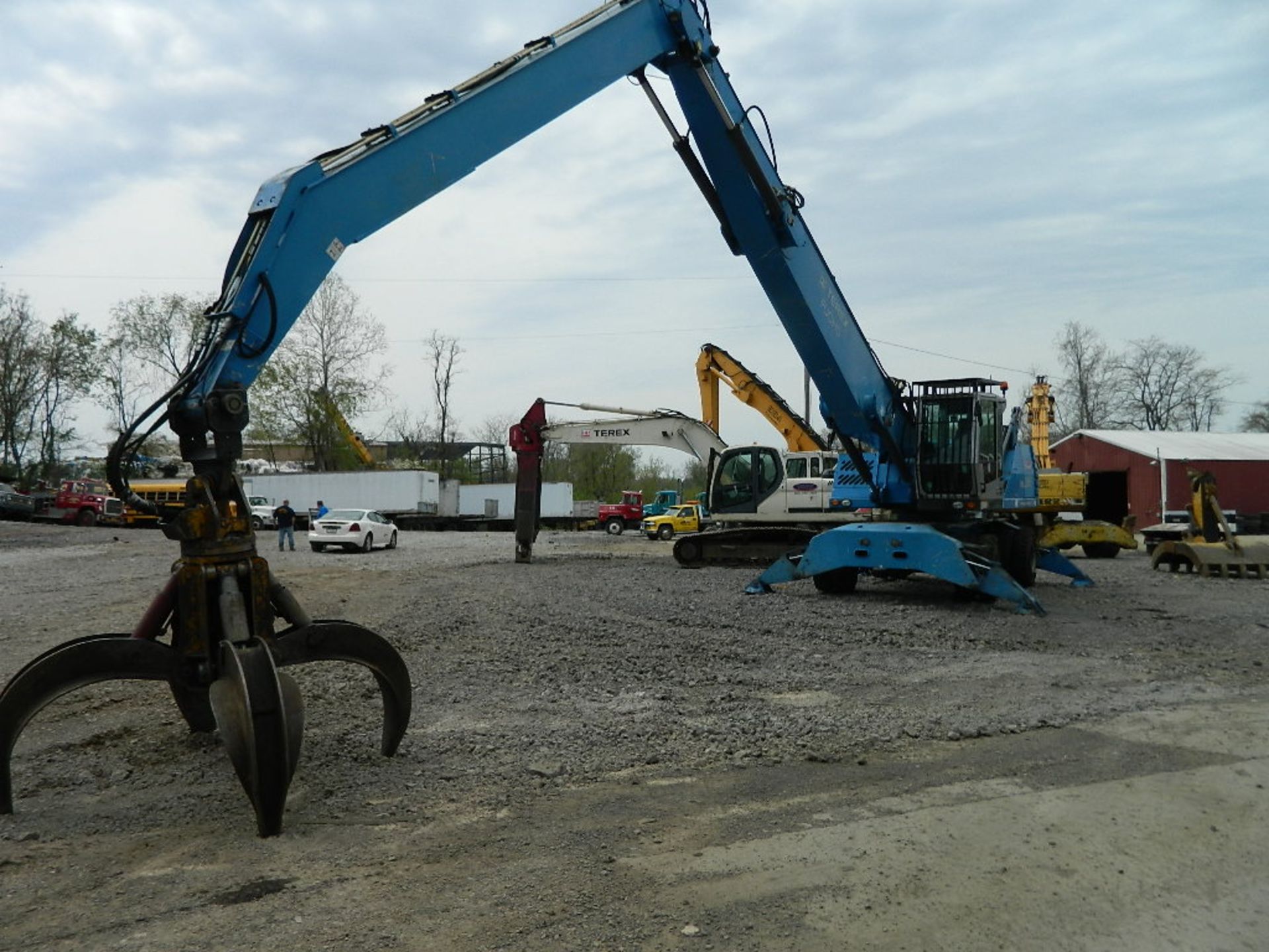 2010 TEREX FUCHS MHL 350 WHEEL EXCAVATOR, S/N 50210/1806, DEUTZ DIESEL, 20' STICK, 45' REACH,