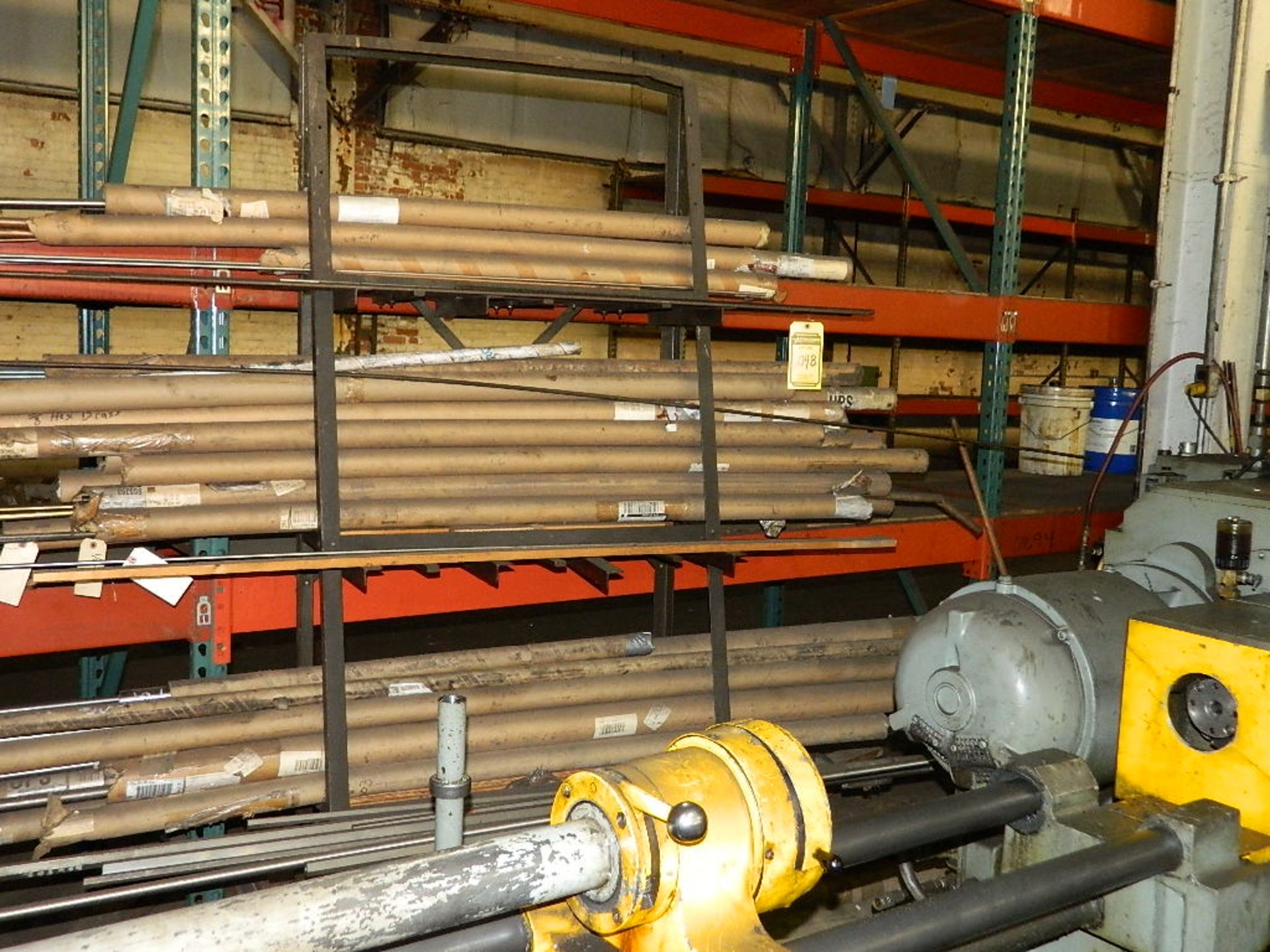 STEEL BAR RACK WITH ROUND STOCK