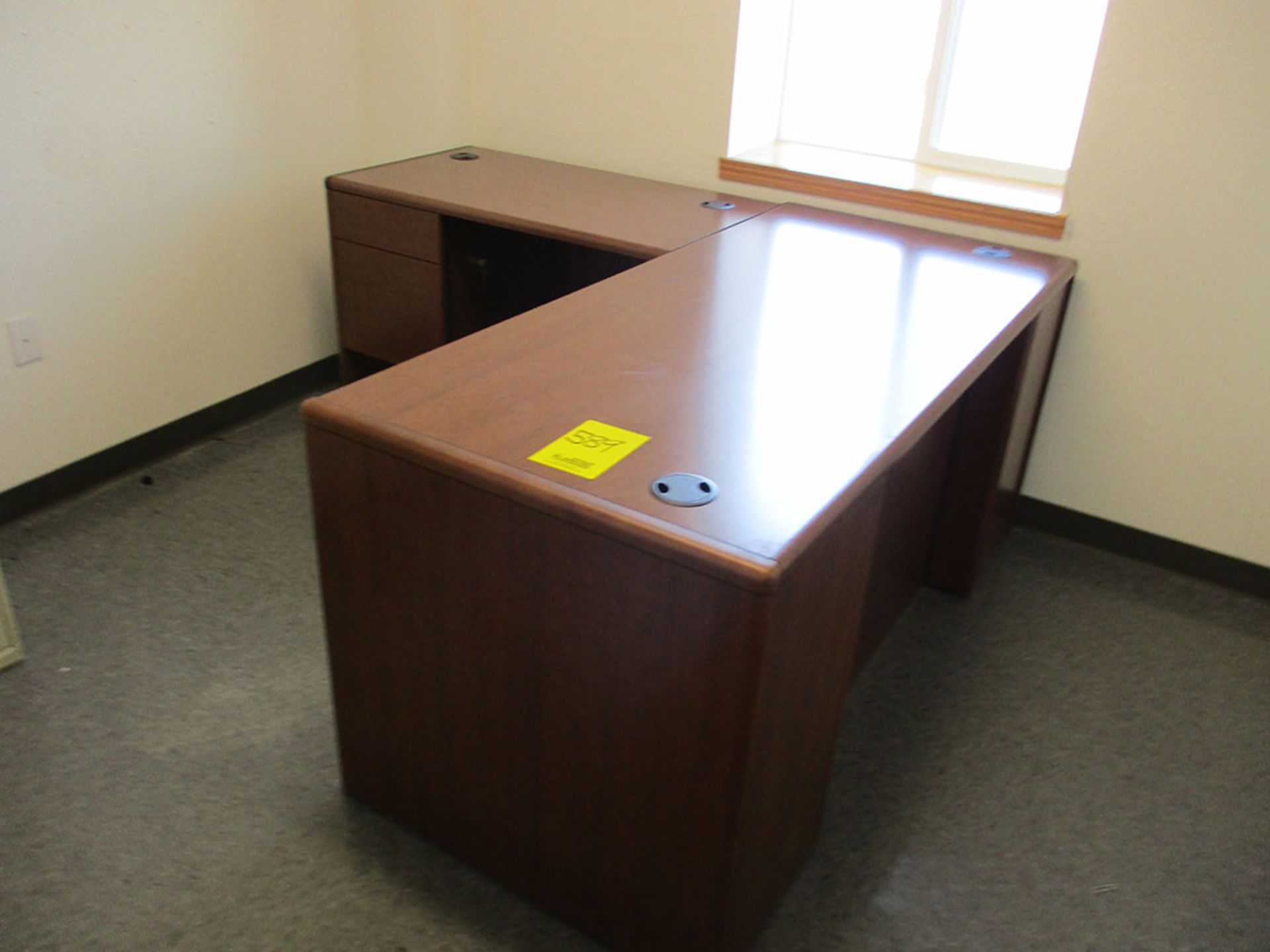 CONTENTS OF OFFICES; DESK & (2) CABINETS