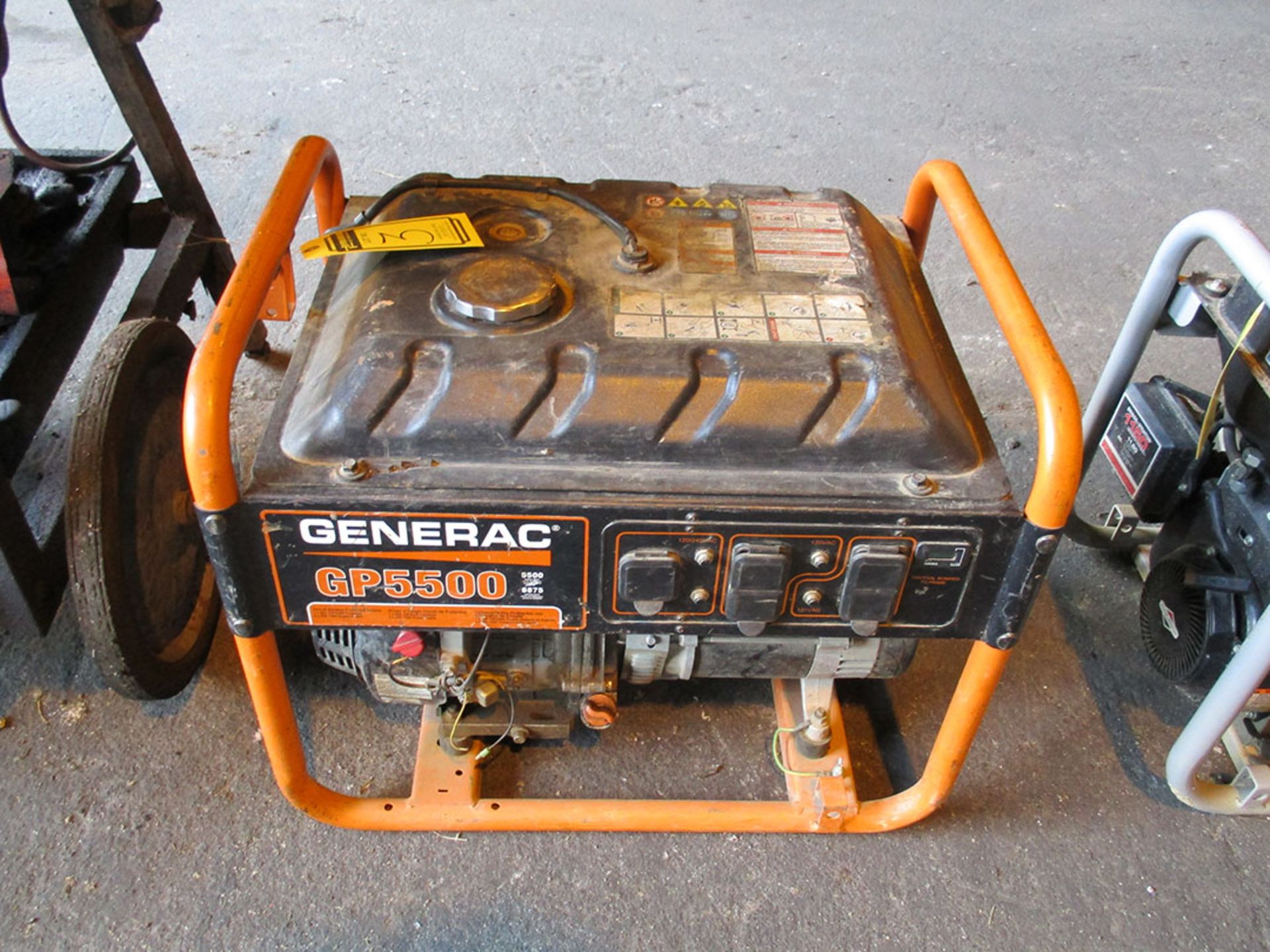 GENERAC GP5500 GENERATOR, S/N 7494408A