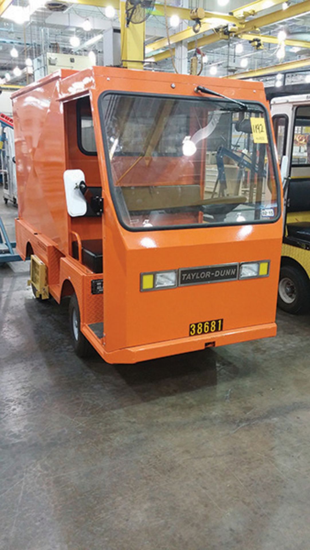 2014 TAYLOR DUNN ELECTRIC MAINTENANCE CART; MODEL B0-210-36, 36-VOLT, 230 HOURS, S/N 196723