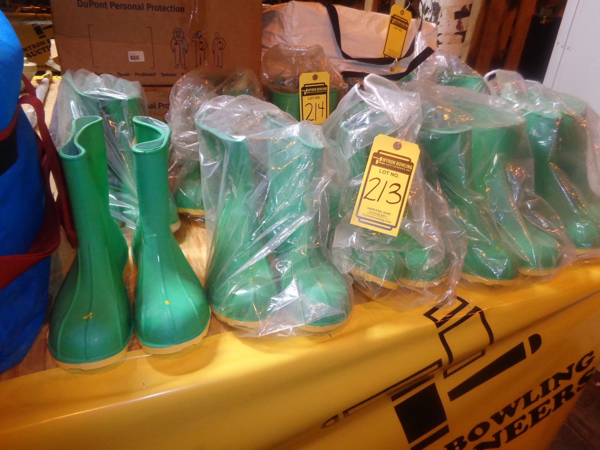 5 PAIRS OF ONGUARD HAZMAT RUBBER BOOTS - NEW