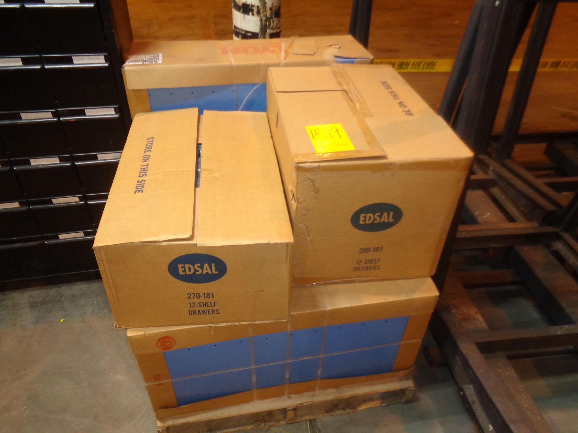 PALLET OF NEW SHELVING PARTS