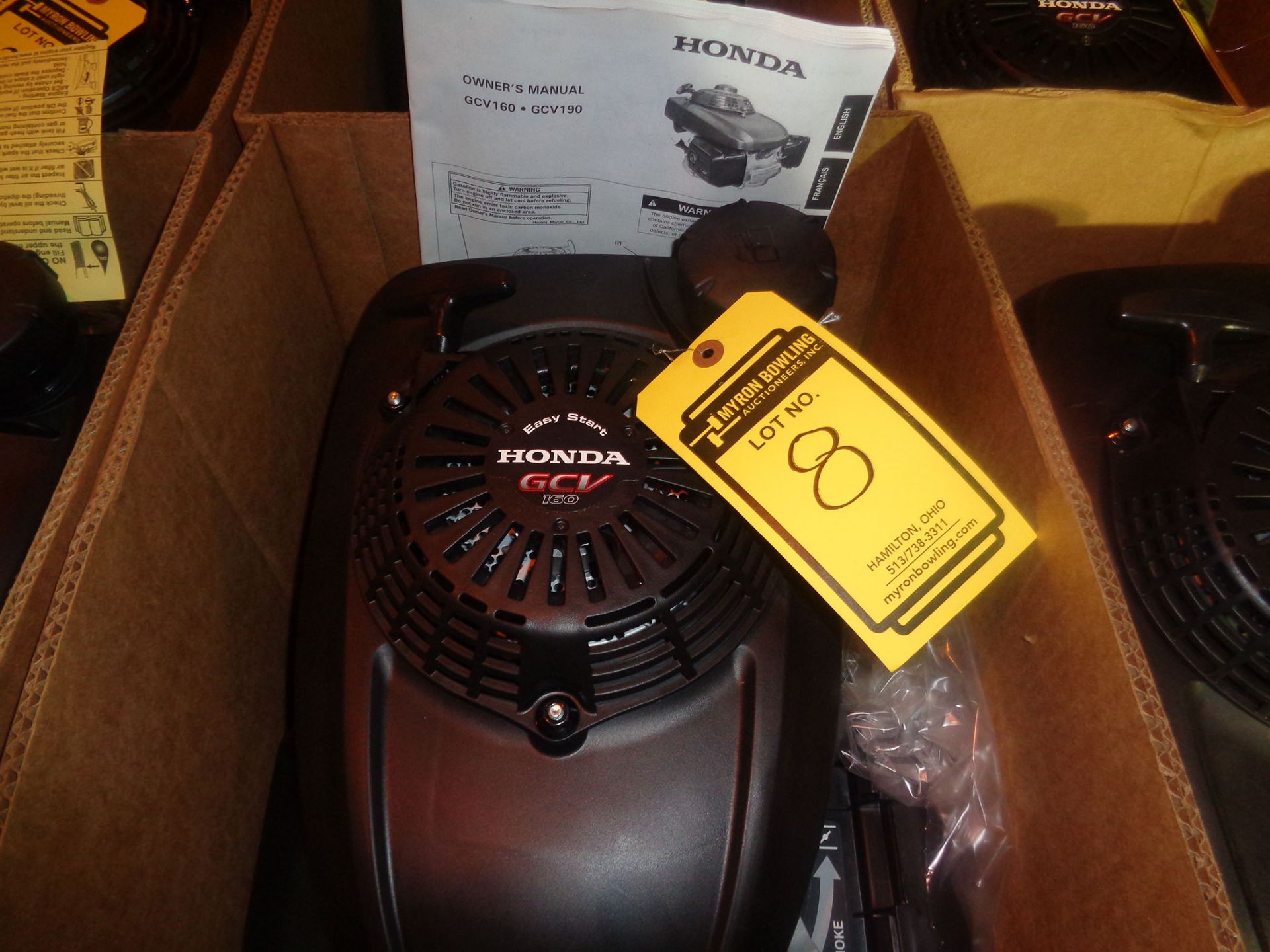 HONDA GCV 160CC 4.4 HP GASOLINE 4-STROKE ENGINE - NIB