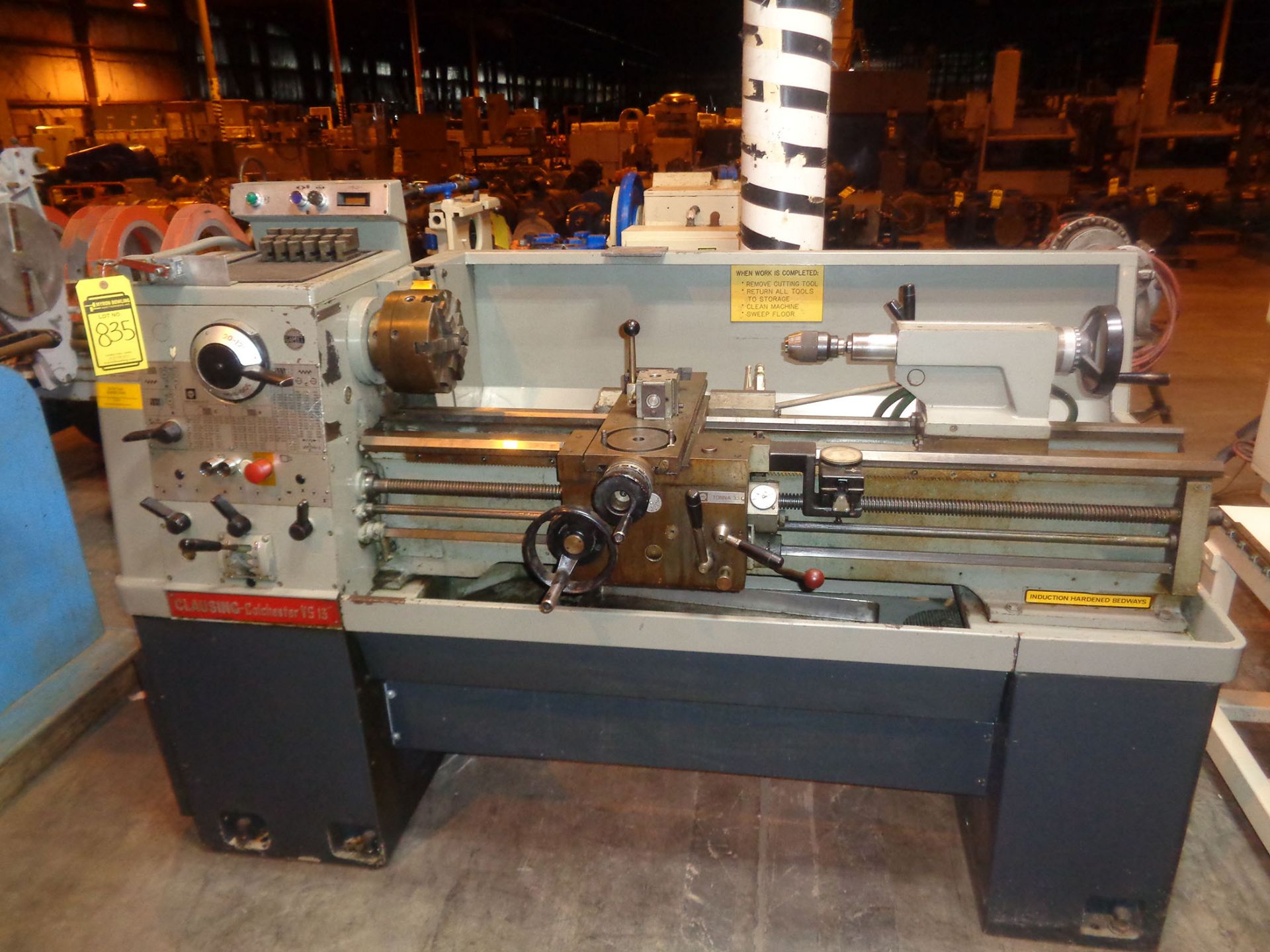 CLAUSING COLCHESTER VS13 TOOL ROOM LATHE 8'' CHUCK