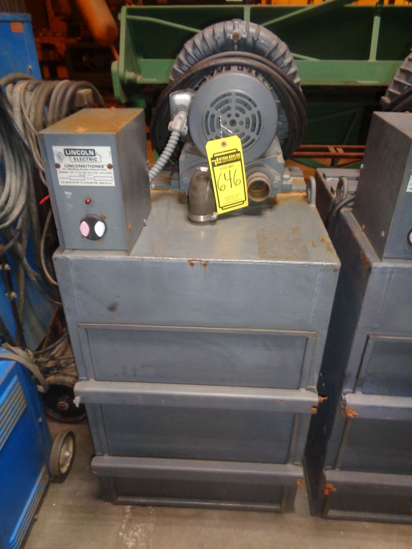 LINCOLN MODEL LC-2 LINCONDITIONER ARC WELDING SMOKE EXHAUST UNIT