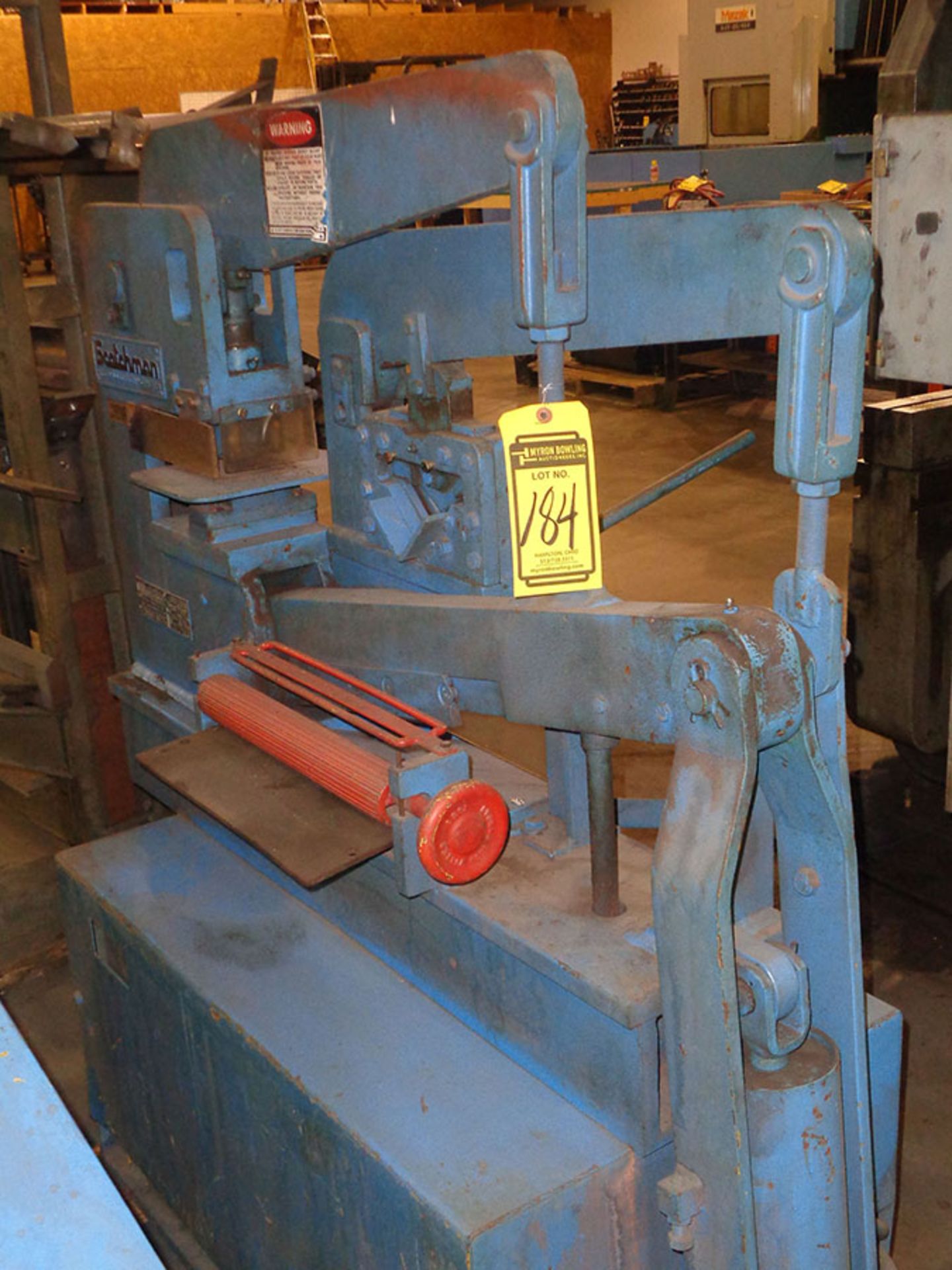 SCOTCHMAN 314C HYDRAULIC IRON WORKER; S/N 8269L1082Z