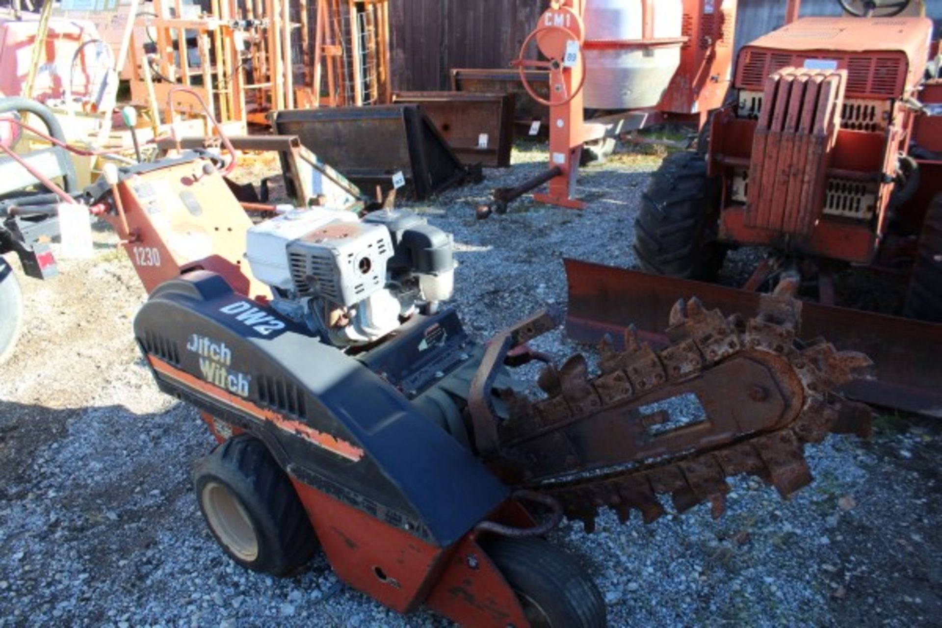 Ditch Witch Walk Behind Trencher, M# 123OH, S/N 1W1696 - Image 2 of 3