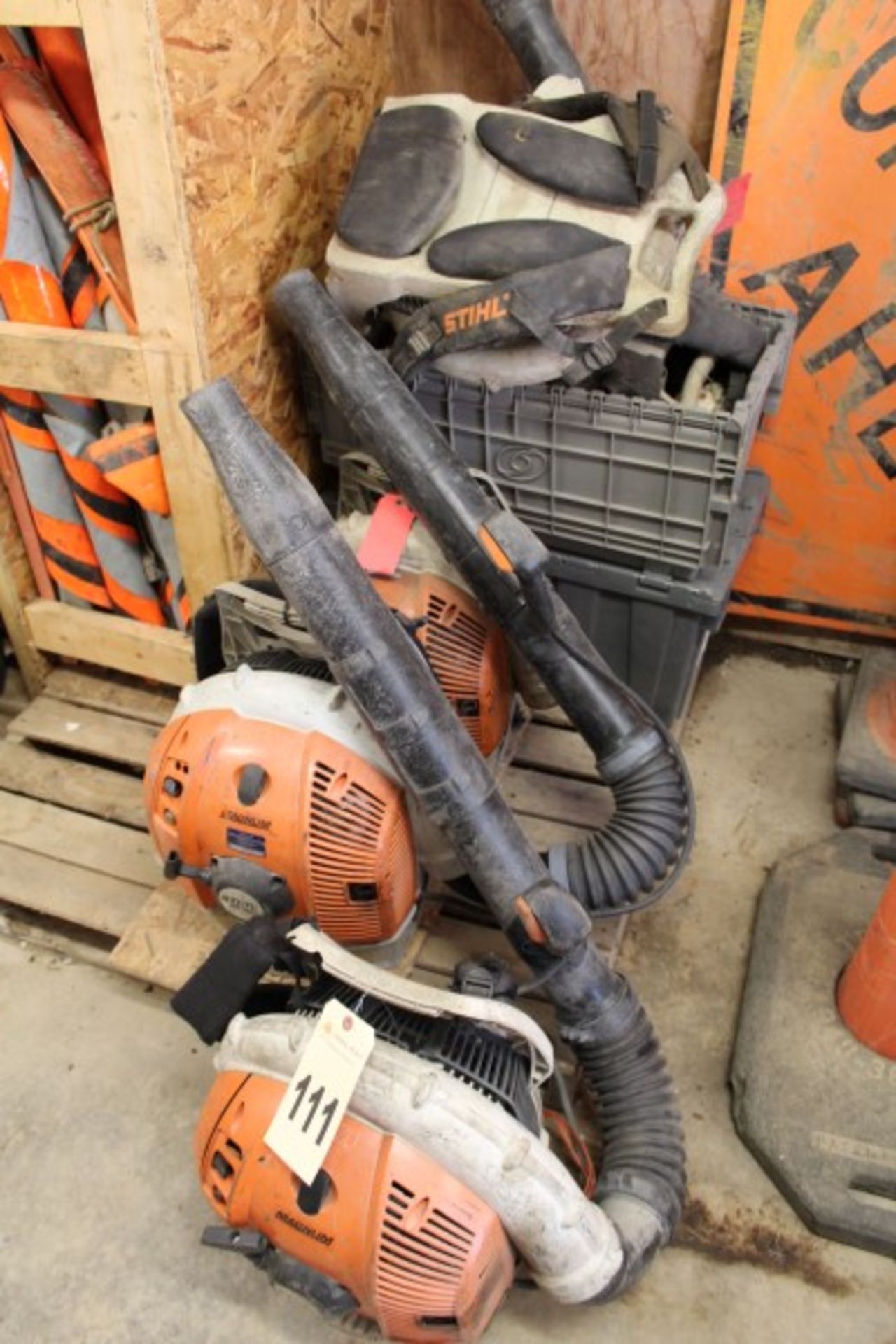 Lot of Stihl Back Pack Blowers & Spare Parts