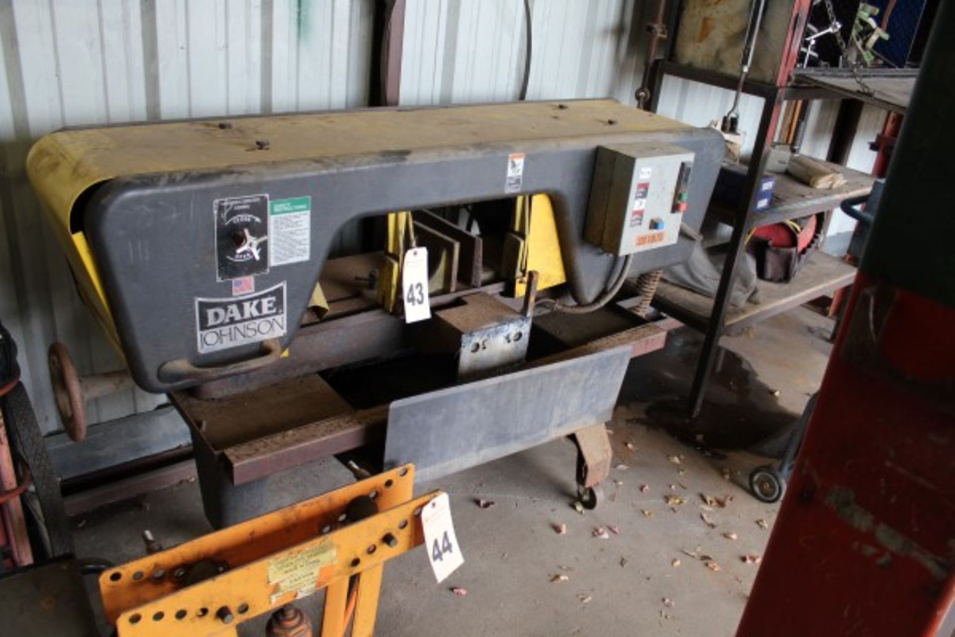 Dake Johnson Horizontal Band Saw, M# JH10, S/N 1221647