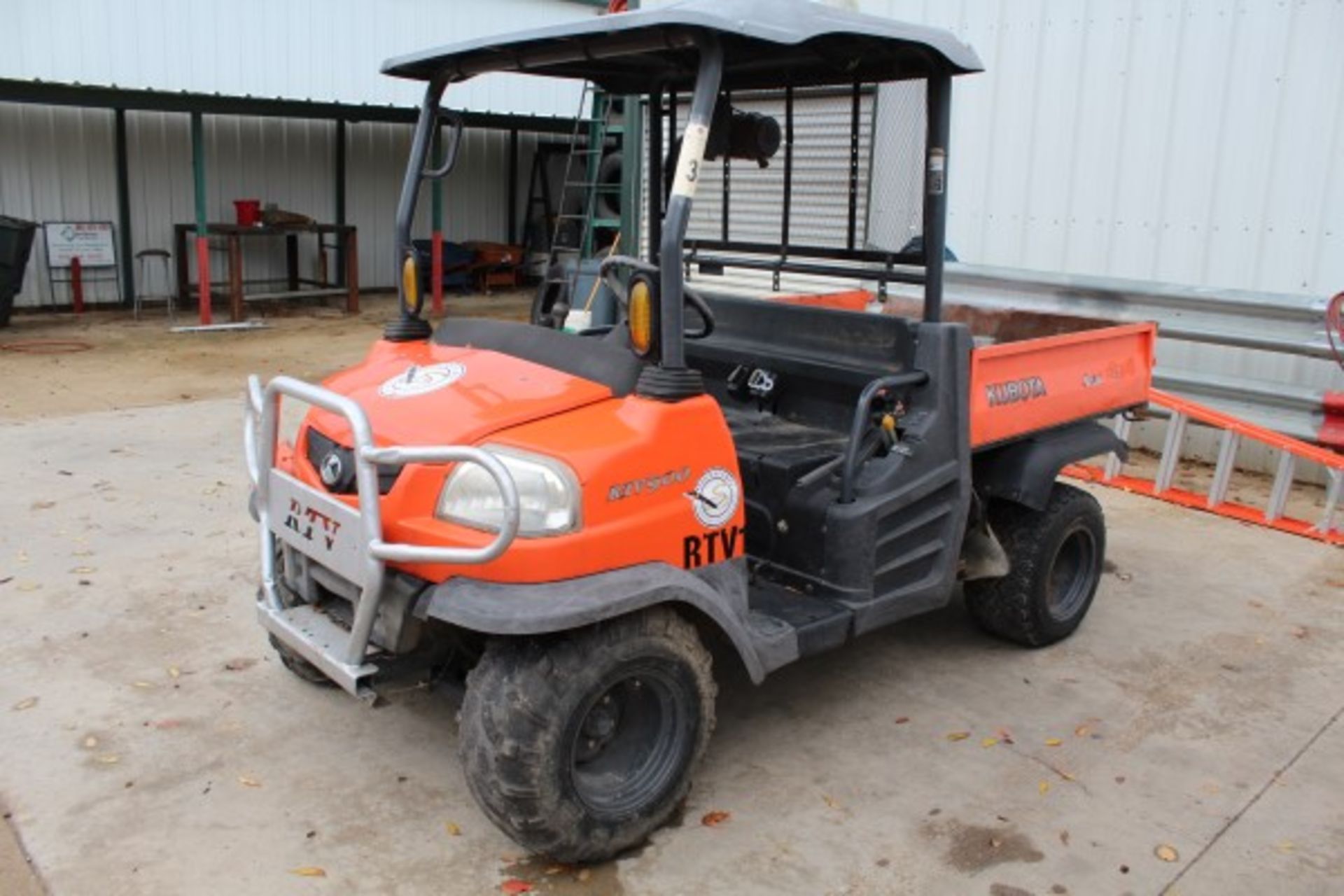 Kubota RTV, M# RTV900, S/N 91692, Product I.D# KRTV900A81091692,