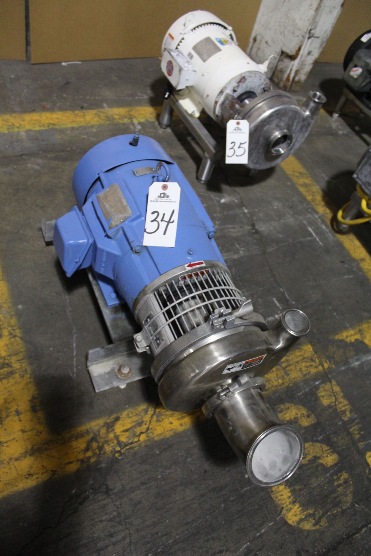 Waukesha Sanitary Centrifugal Pump, M# 032, 7.5 HP