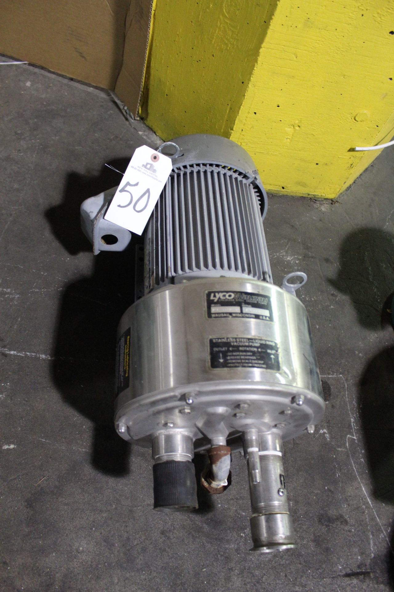 Lyco Wausau Sanitary Centrifugal Pump, M# 101DBLRS160-3, 5 HP