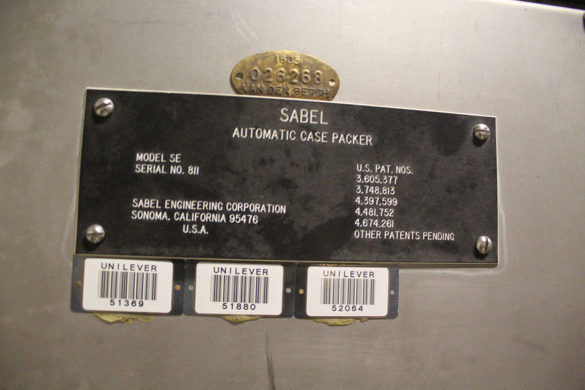 Sabel Automatic Case Packer, M# SE, S/N 811 - Bild 2 aus 4