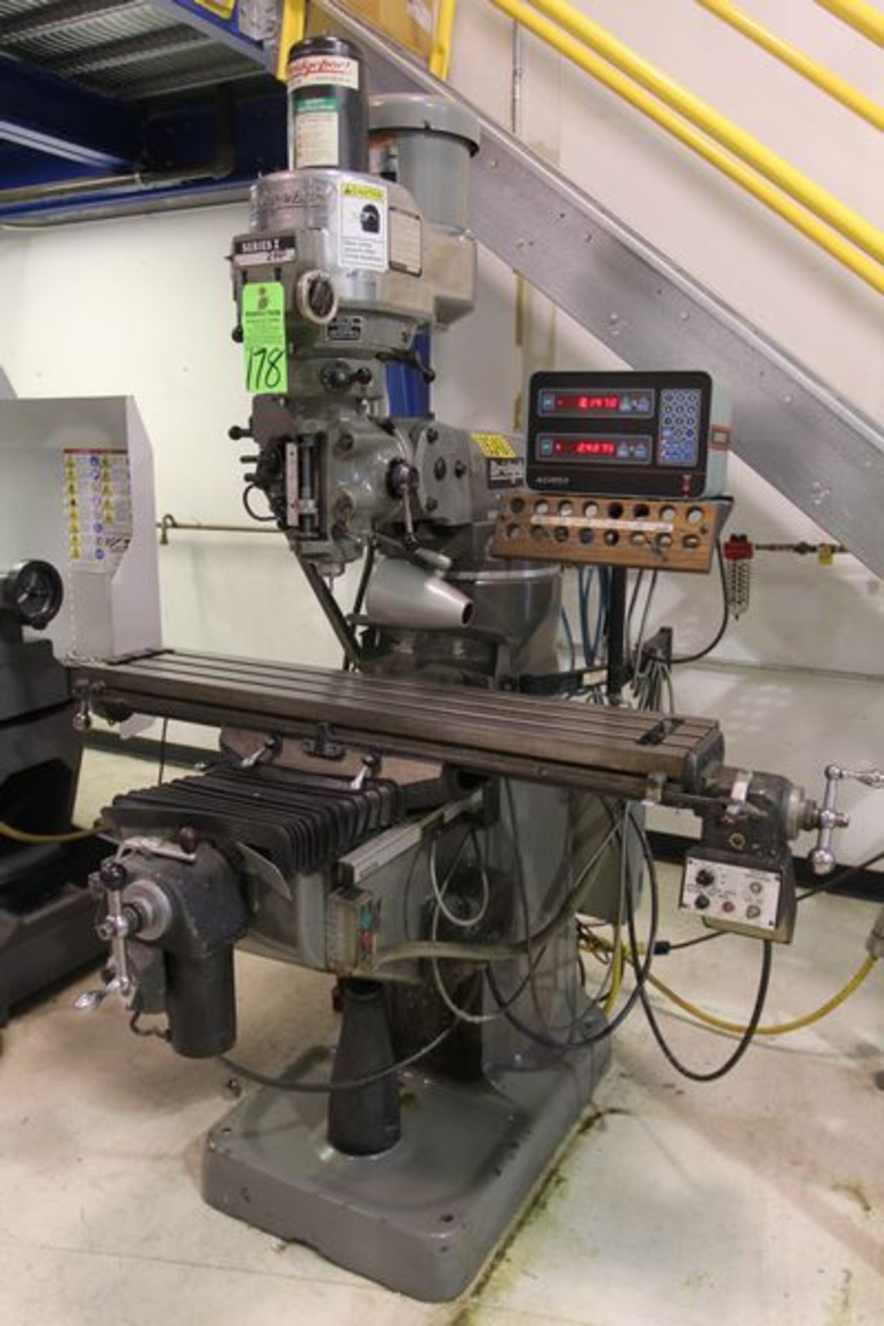 BRIDGEPORT SERIES I 2HP MILLING MACHINE, s/n 248219, w/9" x 48" Table, Power Rapid Traverse, Acu-