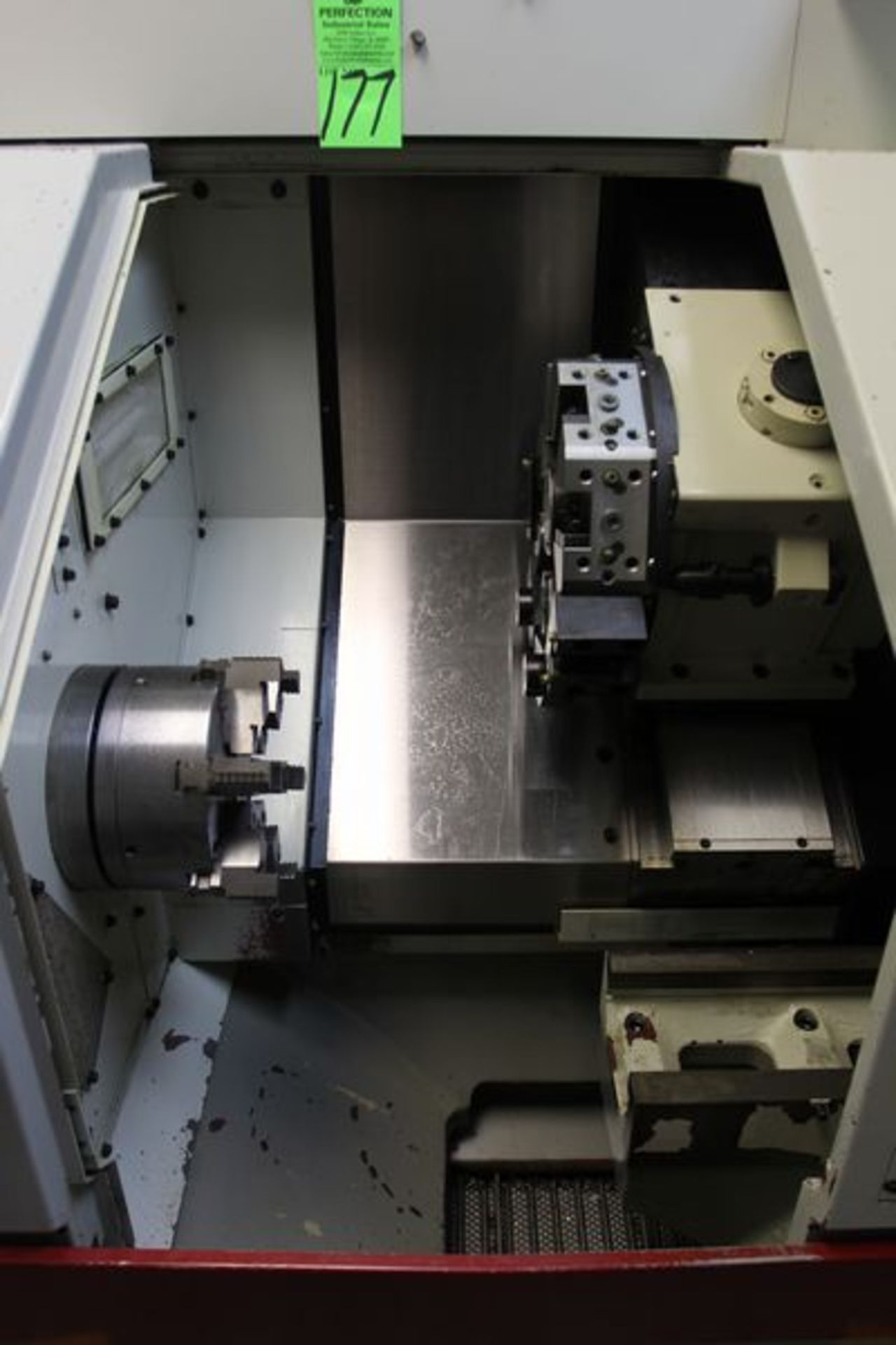 OKUMA ES-L8 CNC LATHE, s/n C0443, w/OSP-U10L CNC Control, 7 3/4" 3-Jaw Chuck, 8-Station Turret, - Image 3 of 10