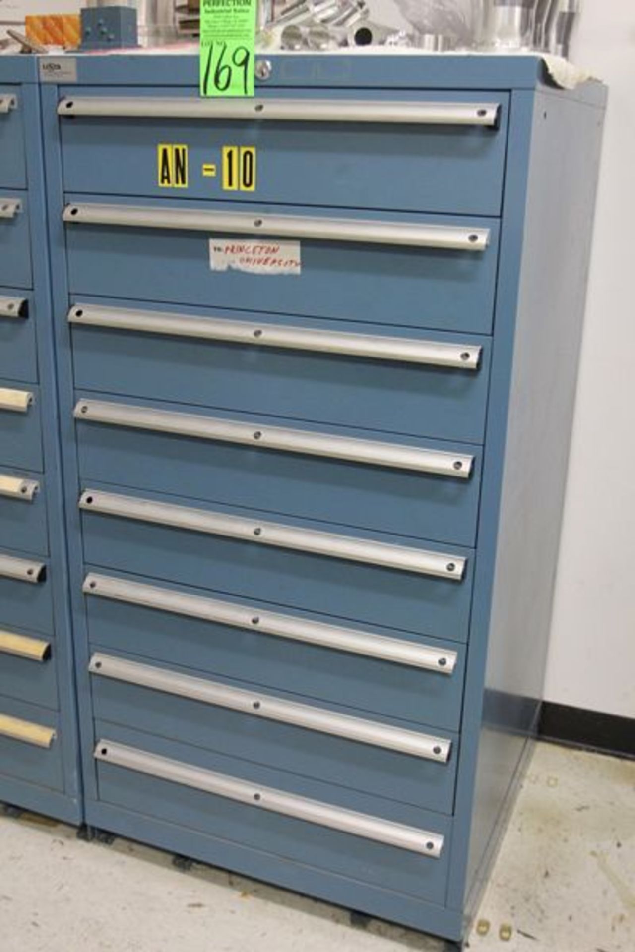 LISTA Ball Bearing Cabinet w/ Contents Including Large Assortment of Radio Frequency Parts