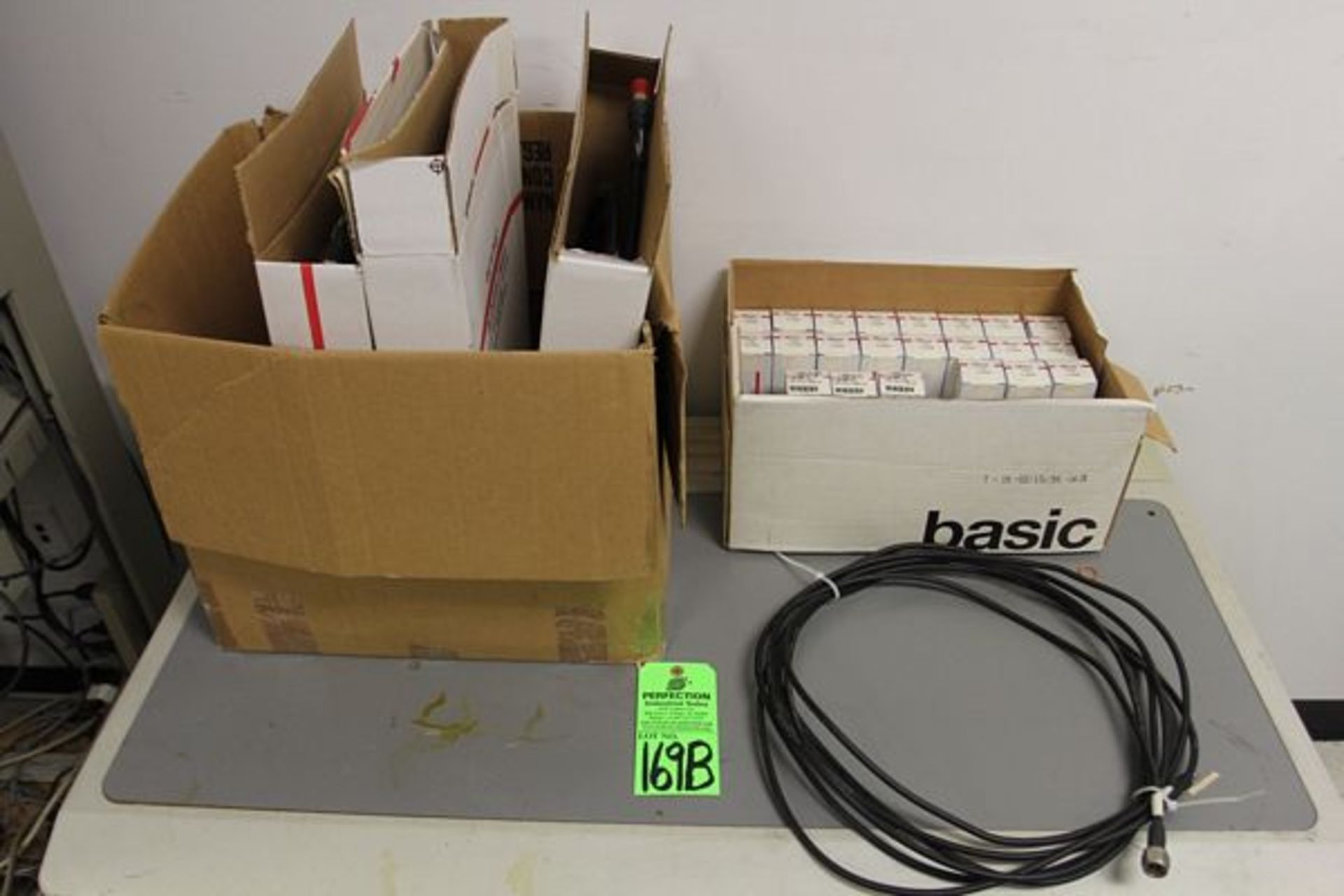 Box of Andrew Heliax Cables w/ Box of Various Type N Connectors