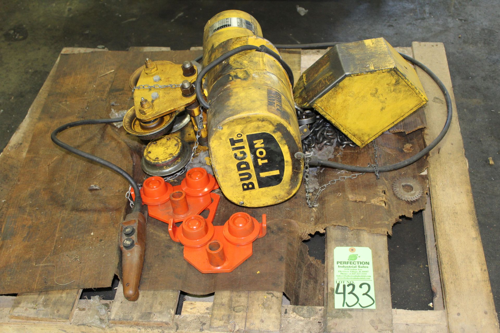 1 Ton Budgit Electric Hoist (Condition Unknown)