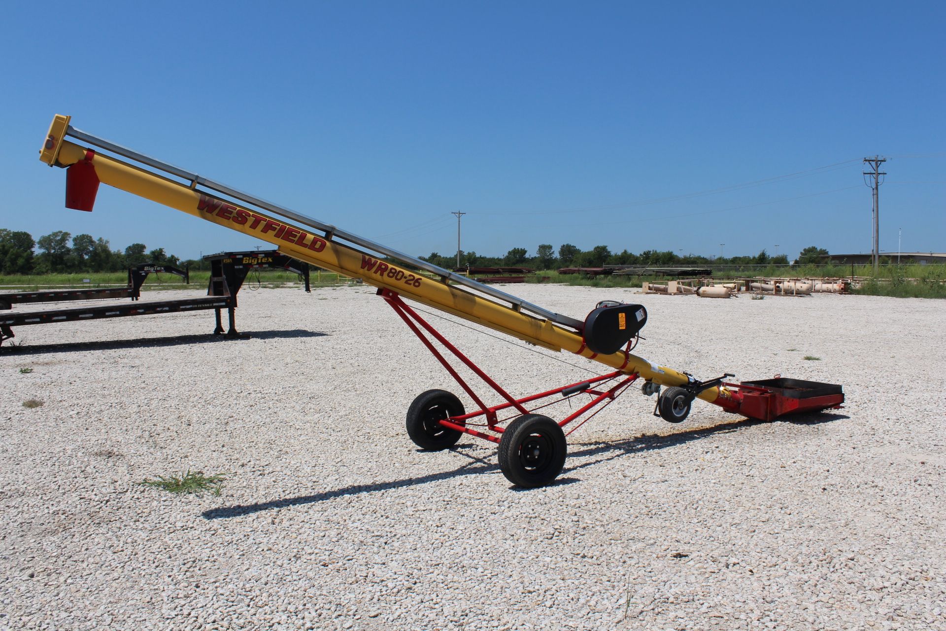 Westfield Model WR80.26 Portable Grain Elevator, S/N 238091, 5-Hp 230/460 1 Ph Electric Drive