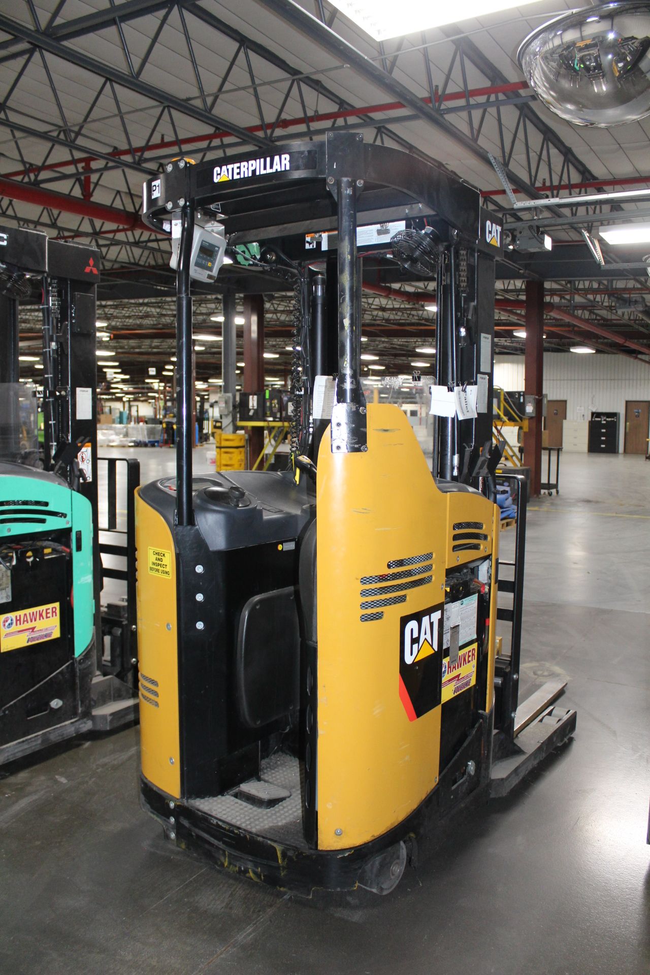 Caterpillar Model NR3000-36V 3,000 Lb. Capacity Narrow Aisle Stand-Up Rider Electric Forklift, S/N - Image 3 of 4