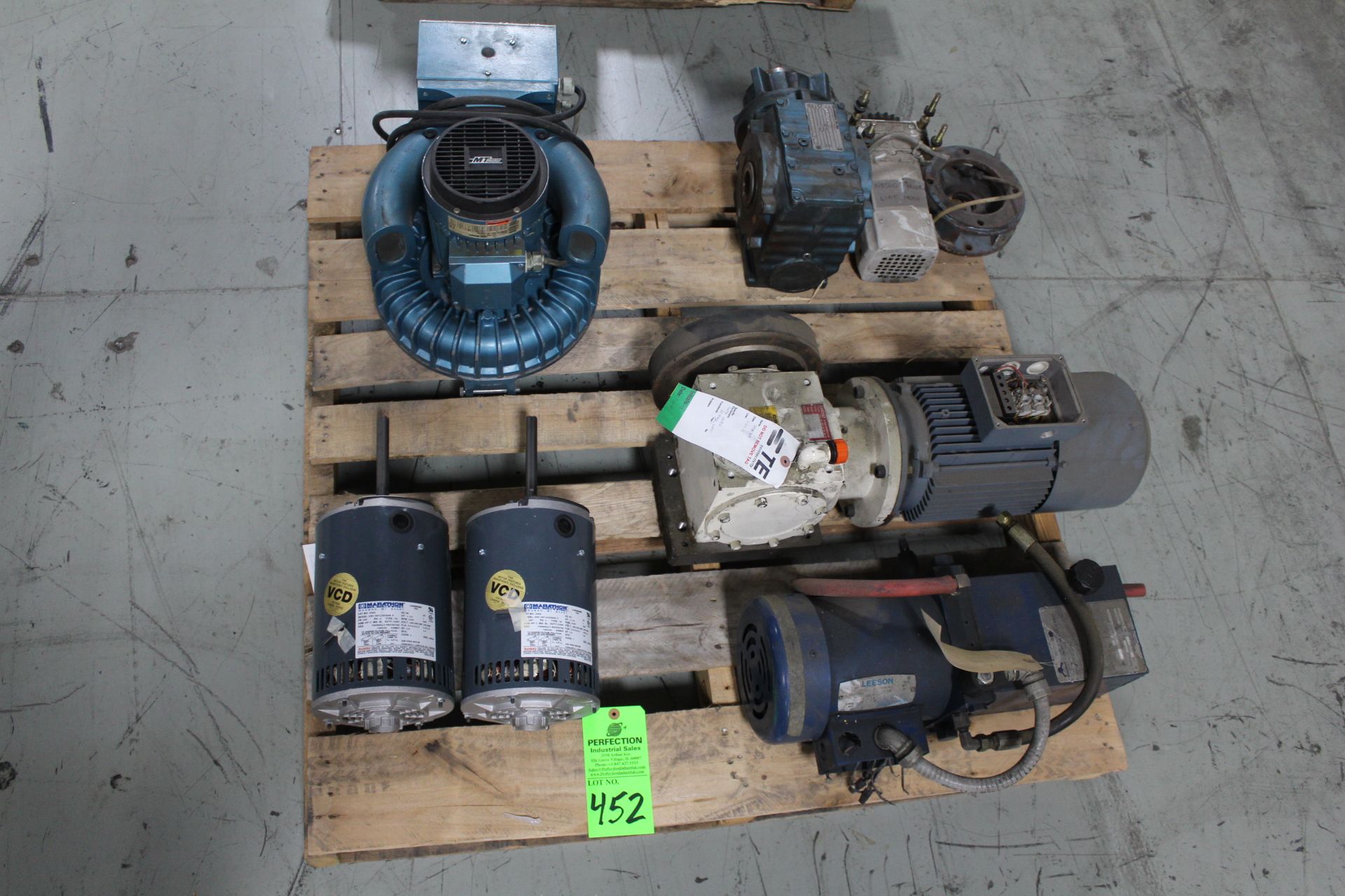 Lot - Motors, Drives, & Blowers on 1 Skid; Motor Room