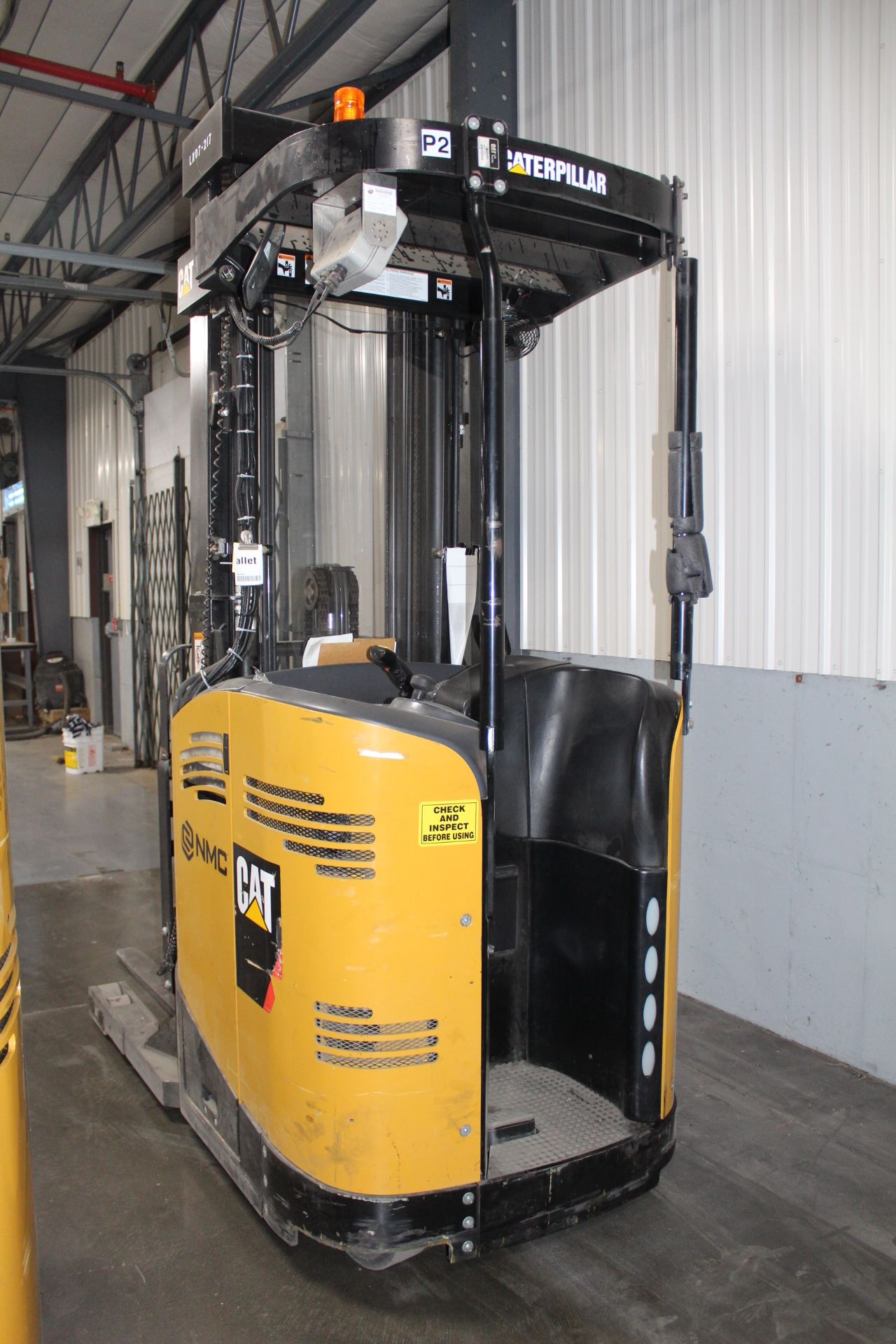 Caterpillar Model NR3000-36V 3,000 Lb. Capacity Narrow Aisle Stand-Up Rider Electric Forklift, S/N - Image 4 of 4