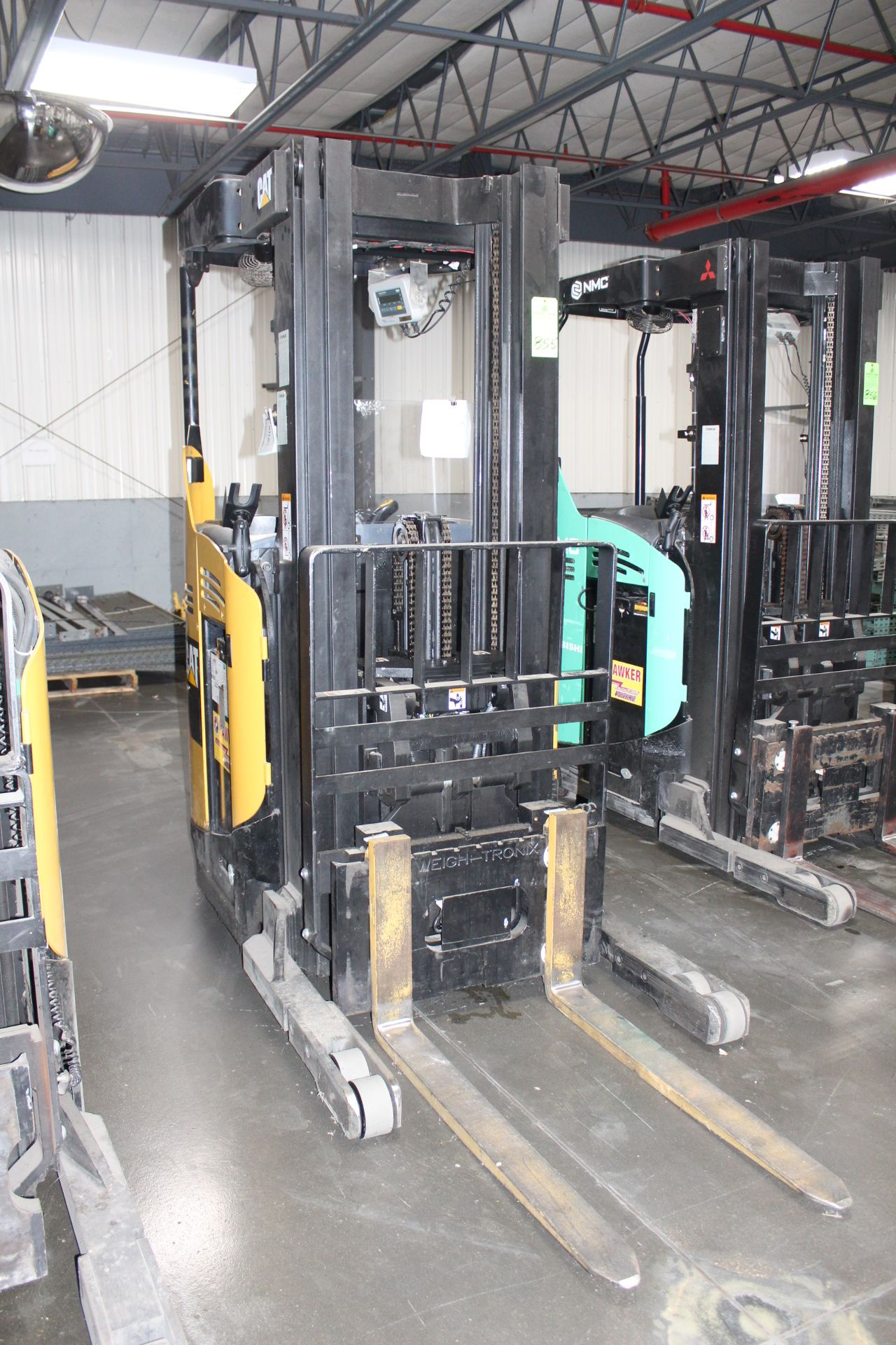 Caterpillar Model NR3000-36V 3,000 Lb. Capacity Narrow Aisle Stand-Up Rider Electric Forklift, S/N - Image 2 of 4